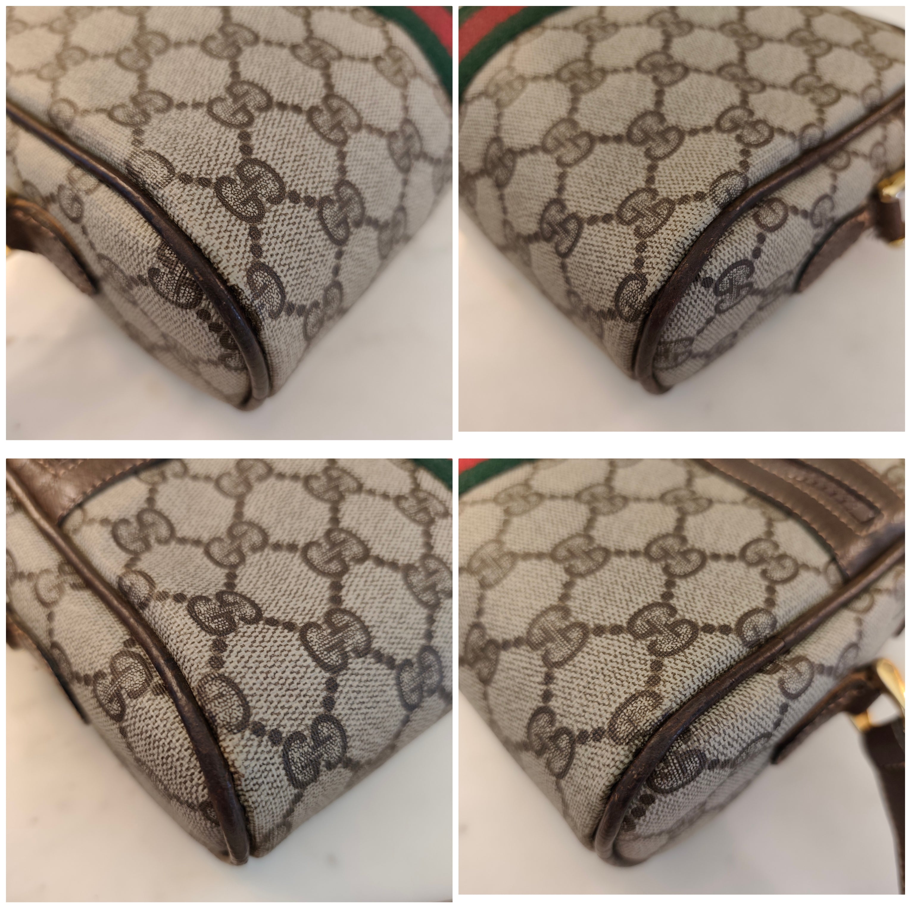 Gucci – Ophidia Camera Bag in Canvas GG con Inserti in Pelle Beige
