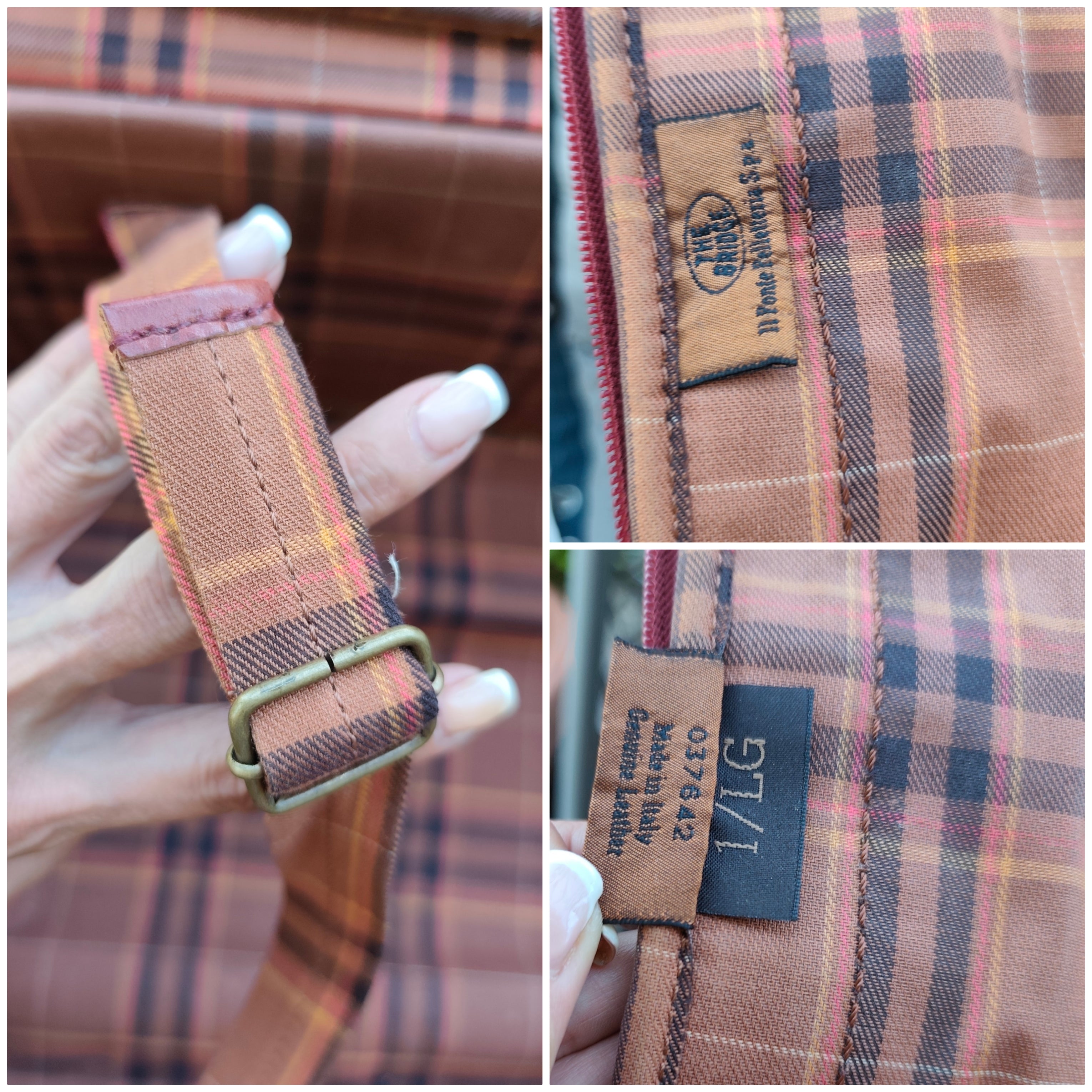 The Bridge – Trolley con ruote Rigido in Pelle Bordeaux Linea Story Vintage