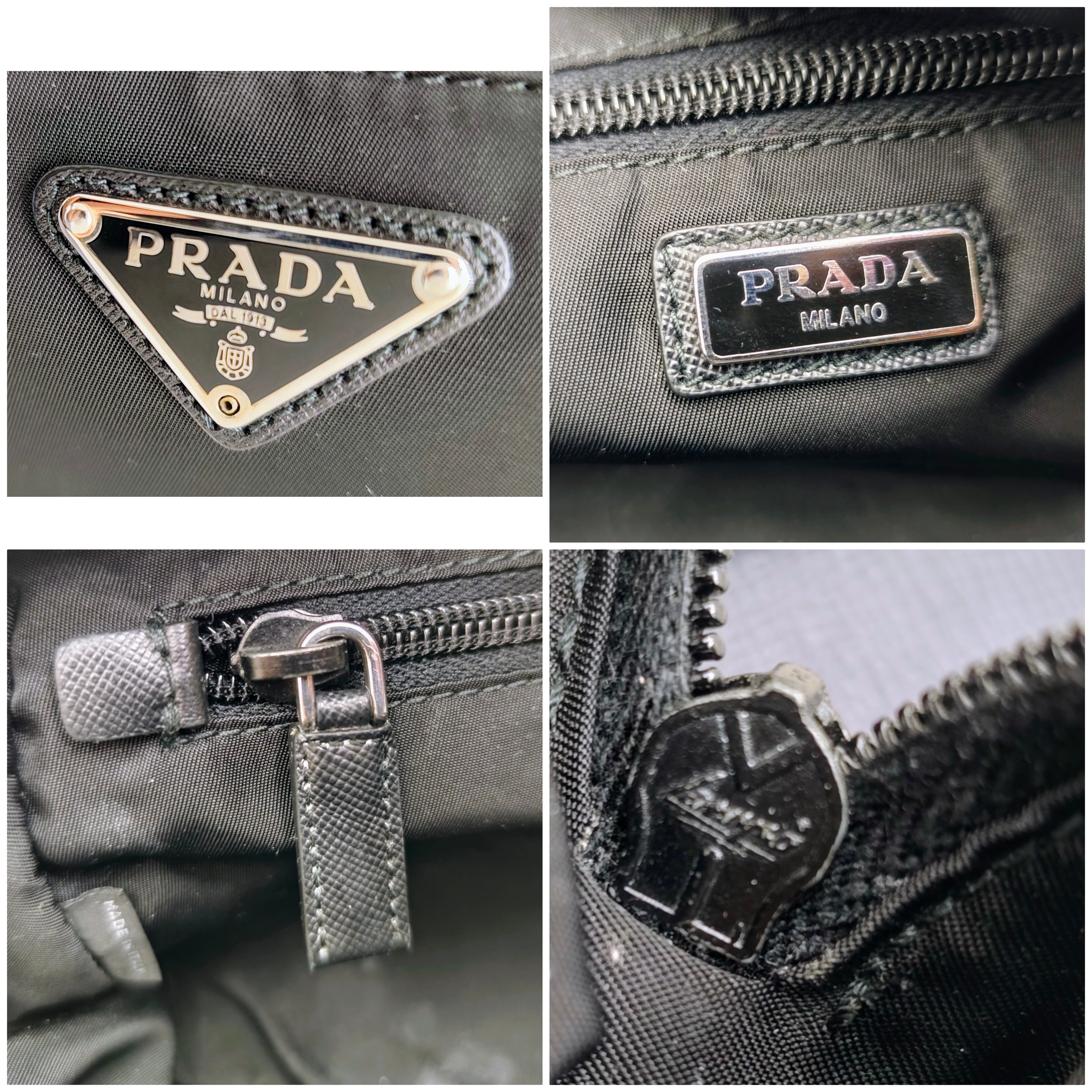 Prada - Trousse Toilette Doppia da Viaggio in Re-Nylon e Saffiano Nero
