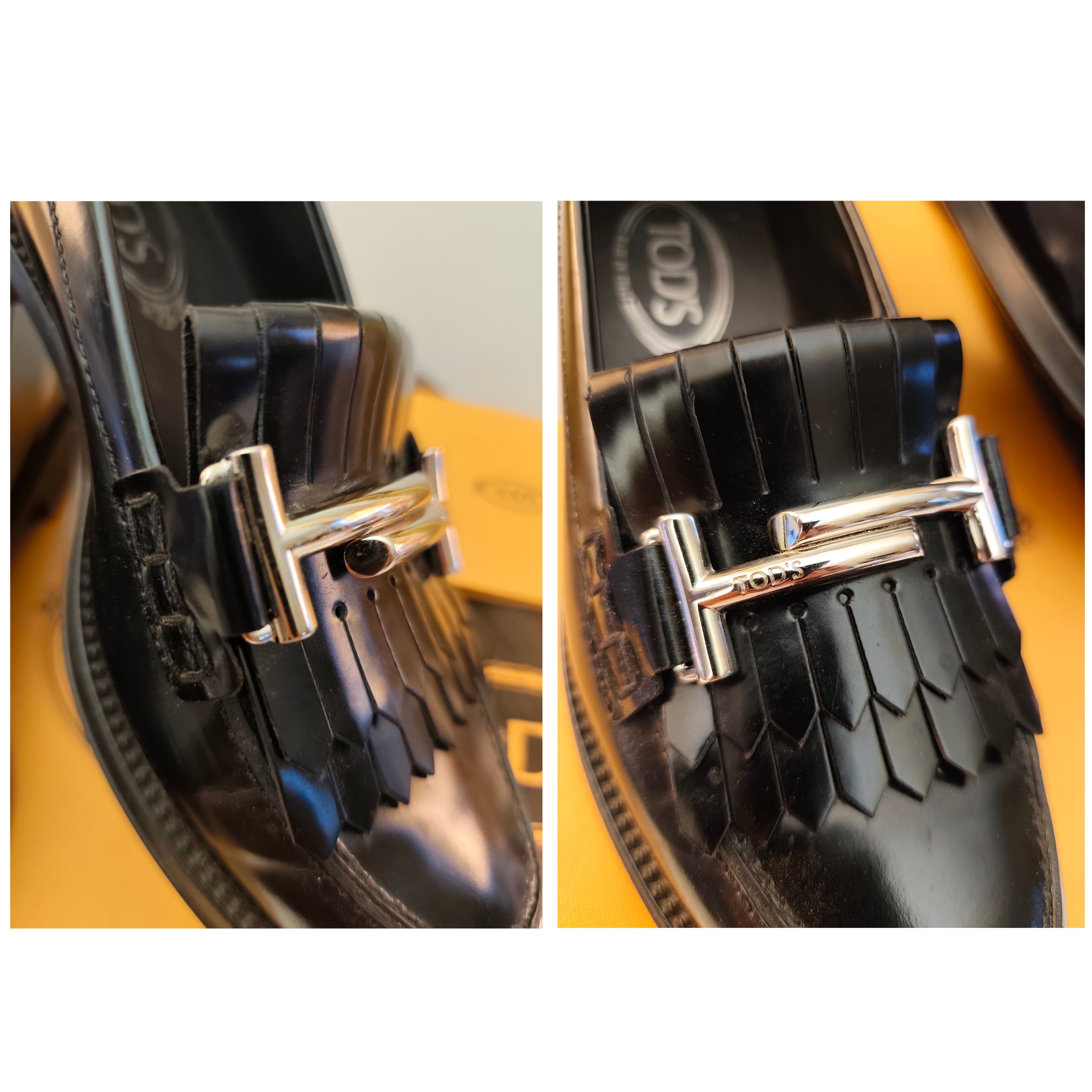 Tod's – Mocassini Donna “Double T” con Frange Pelle
