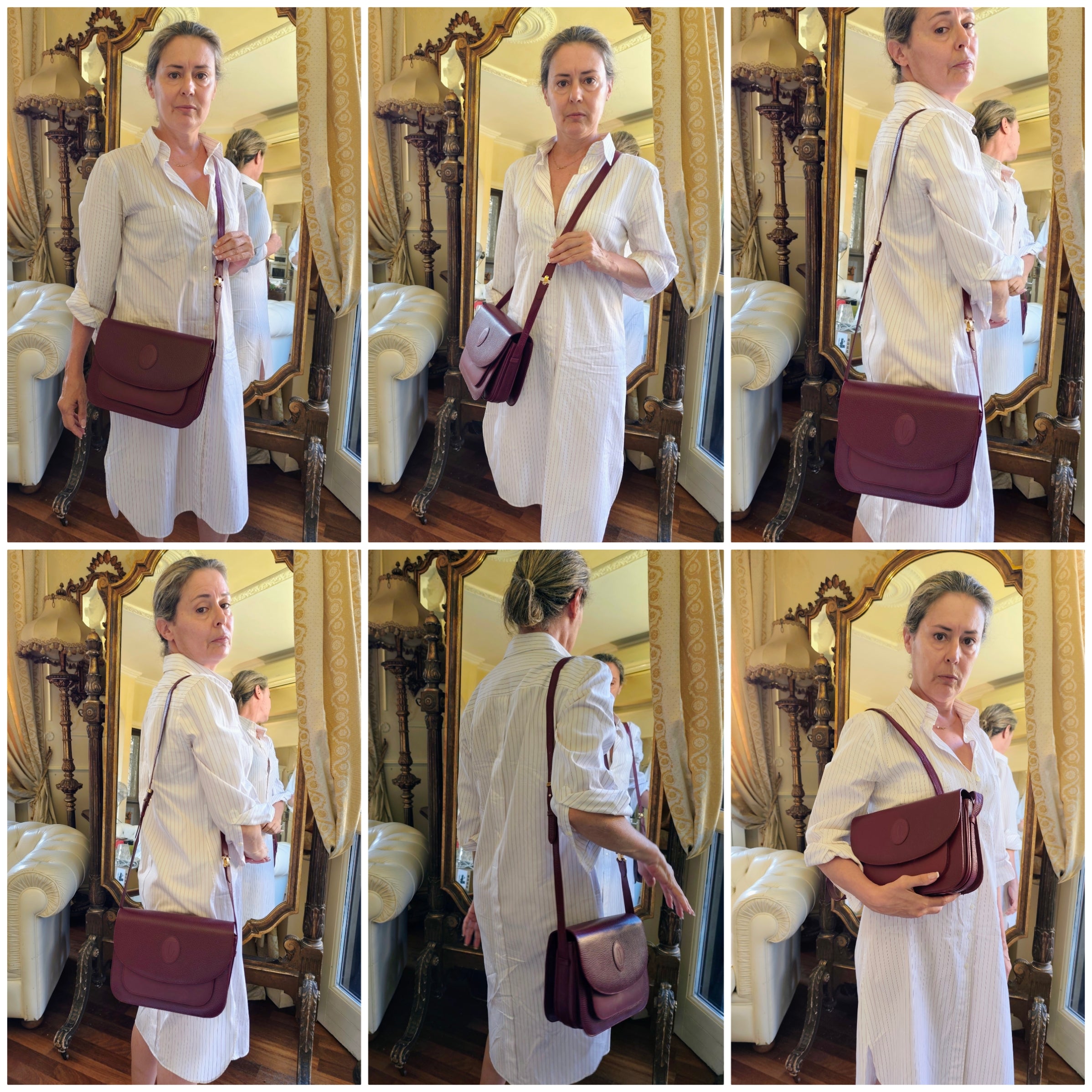 Cartier – Borsa Camera Bag a Tracolla in Pelle Vintage