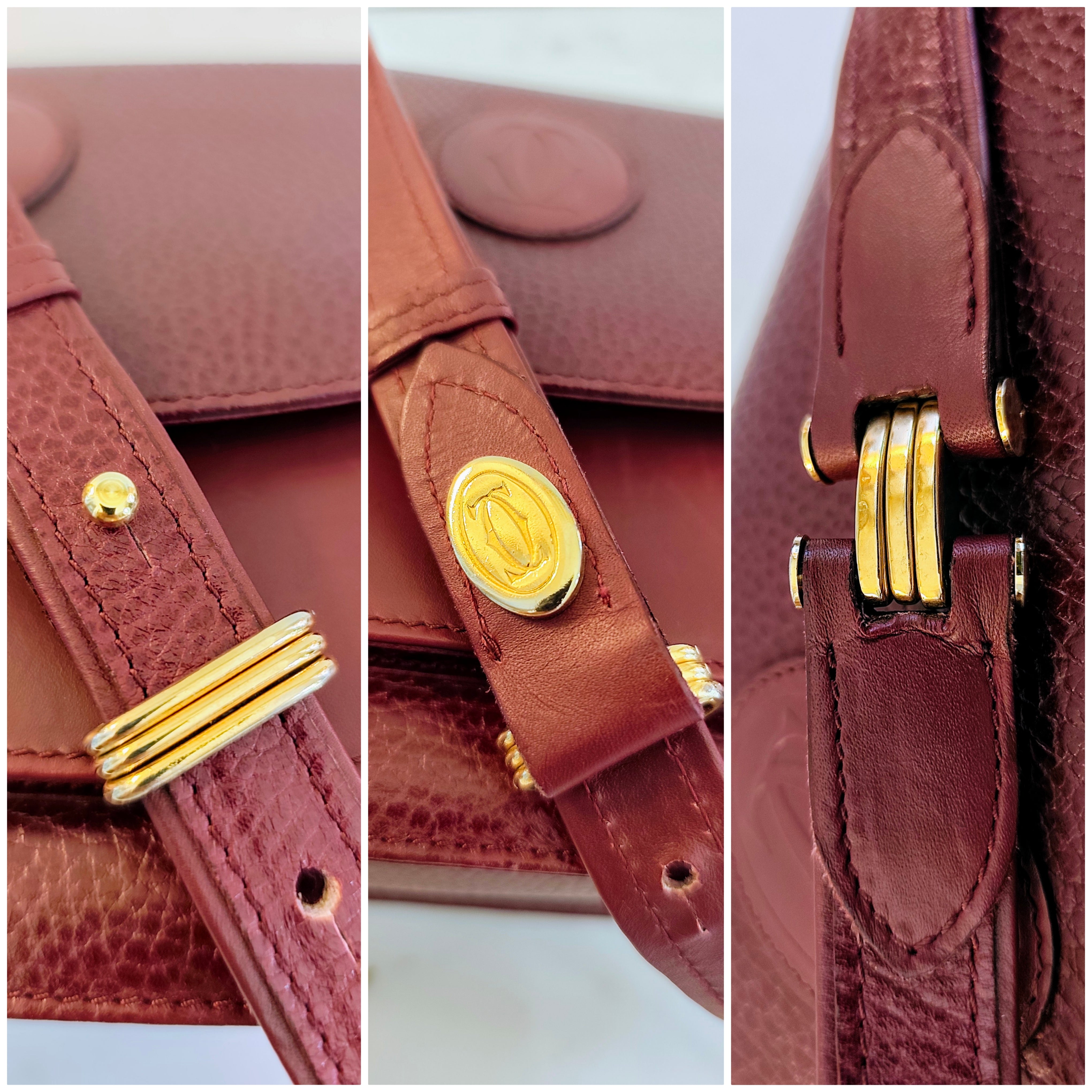 Cartier – Borsa Camera Bag a Tracolla in Pelle Vintage