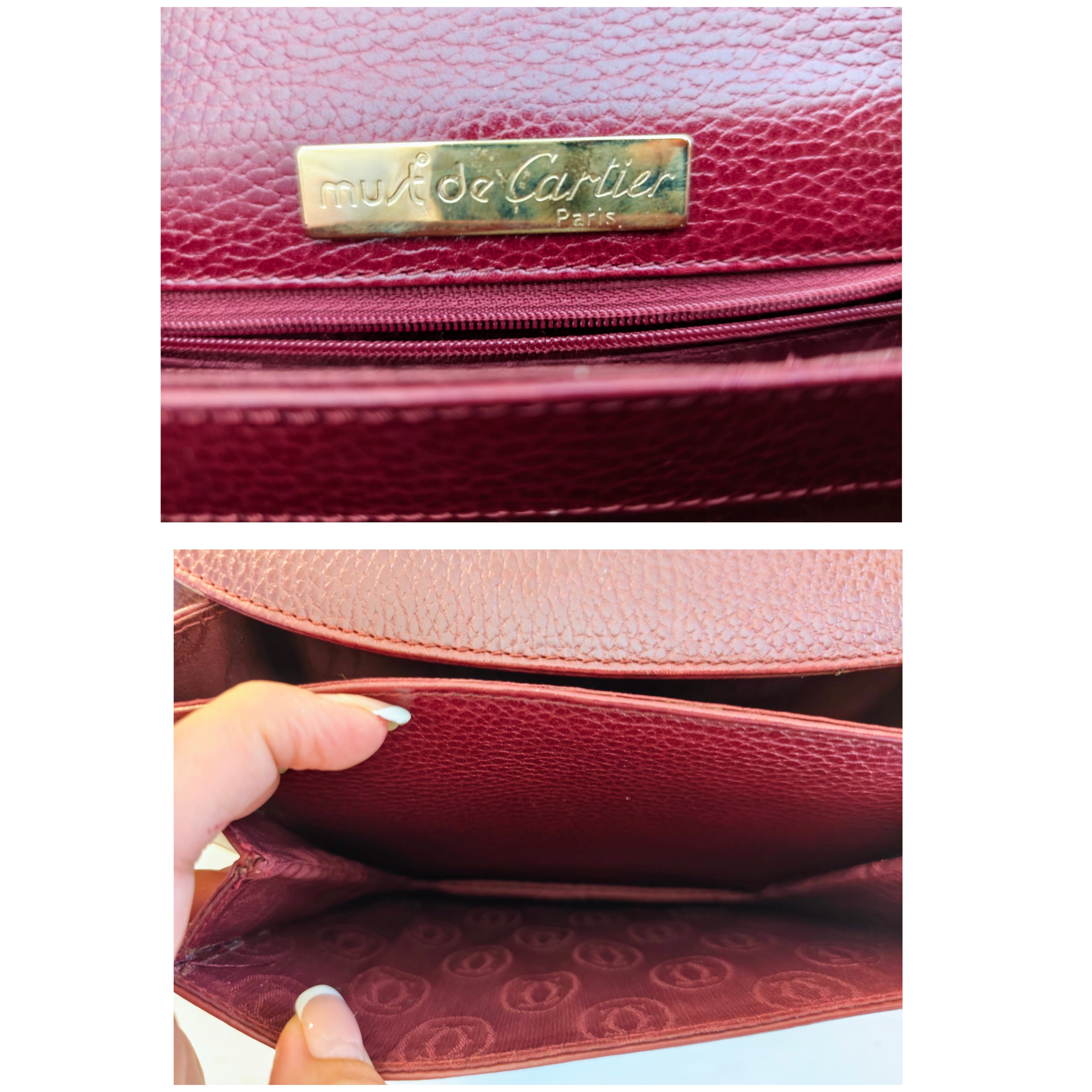 Cartier – Borsa Camera Bag a Tracolla in Pelle Vintage