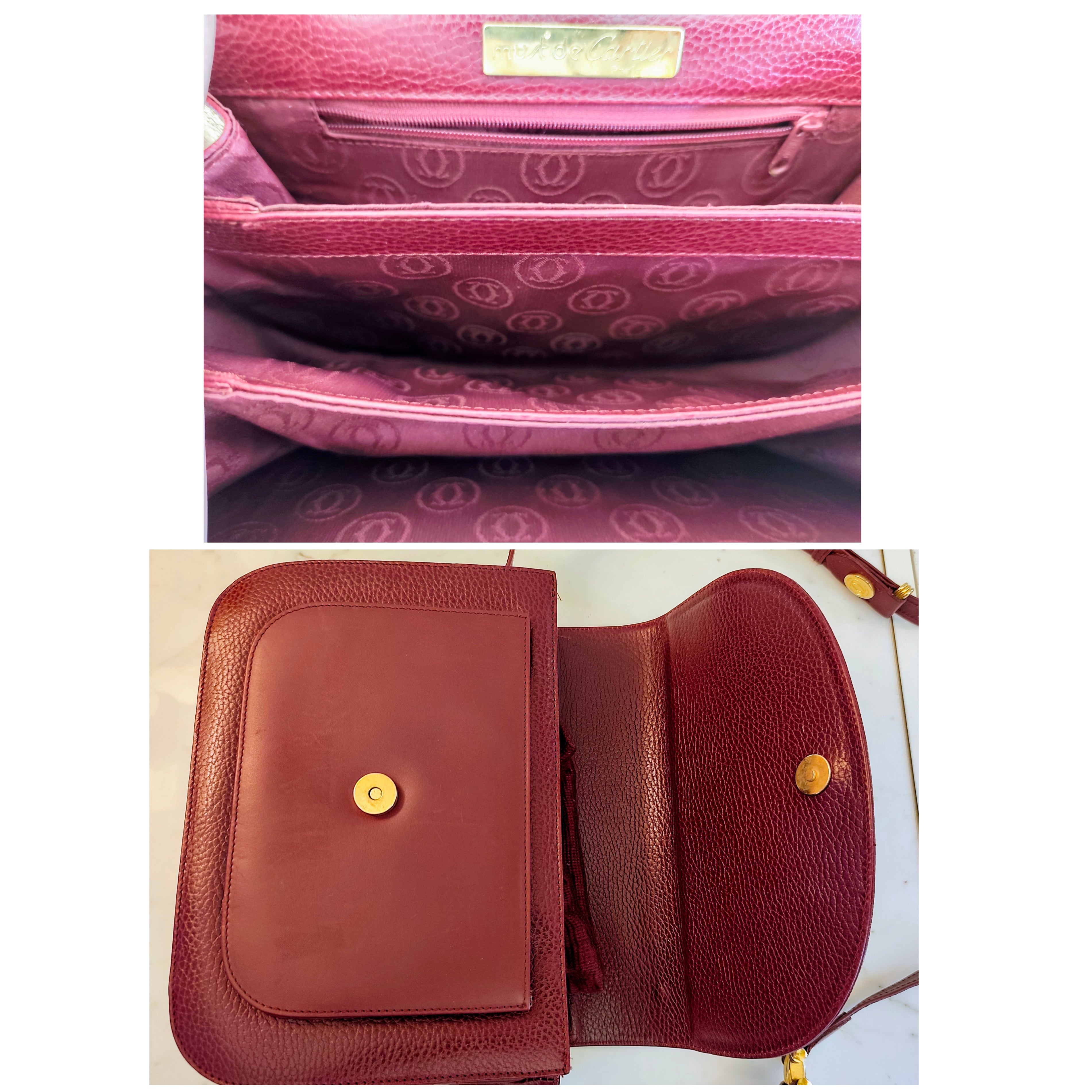 Cartier – Borsa Camera Bag a Tracolla in Pelle Vintage