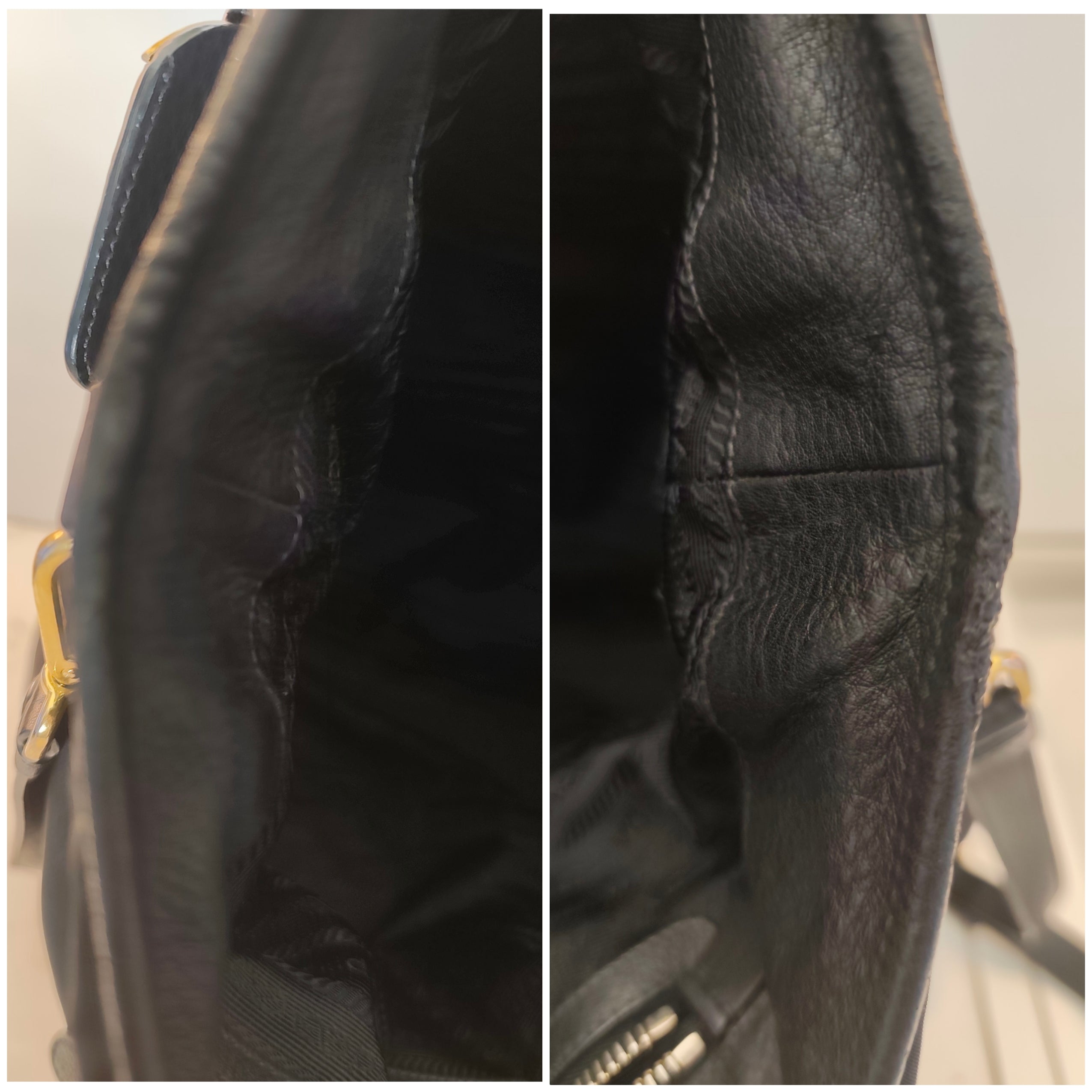 Prada – Shopper Tote Bag in Nylon e Pelle Nera
