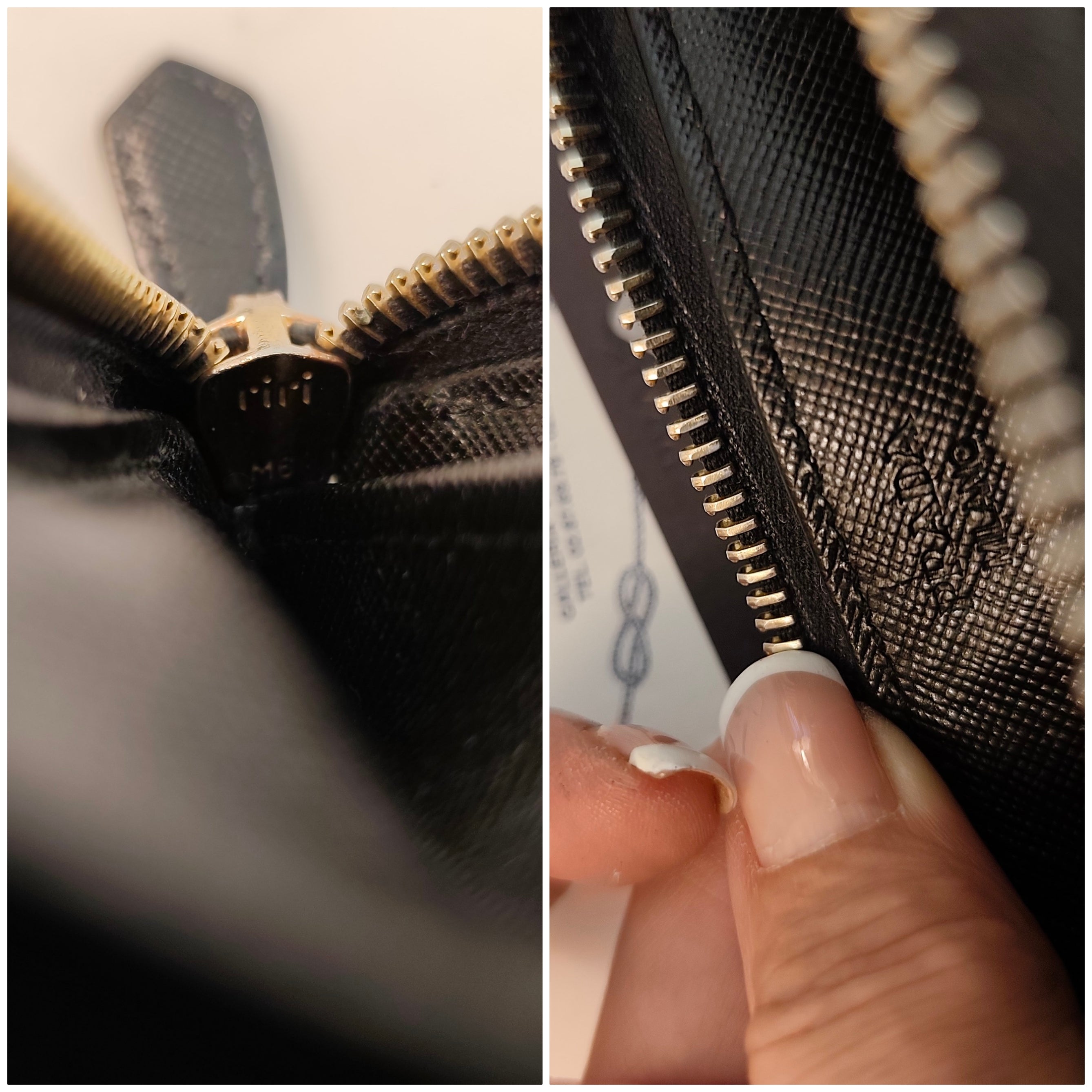 Prada - Portafoglio Continental Lux Pelle Saffiano Nera Logo Triangolo