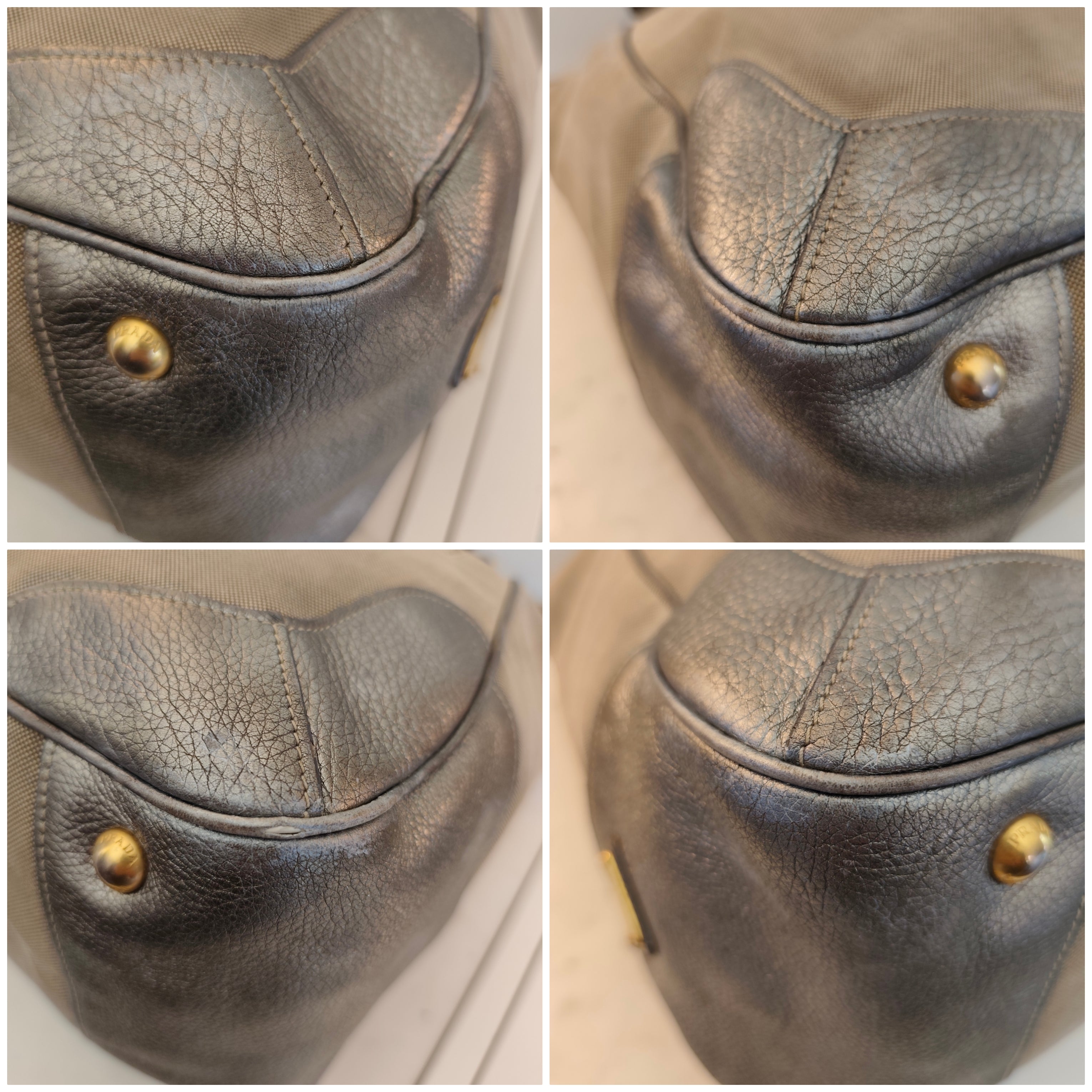 Prada – Shopper Grande a Spalla in Tessuto e Pelle Jacquard