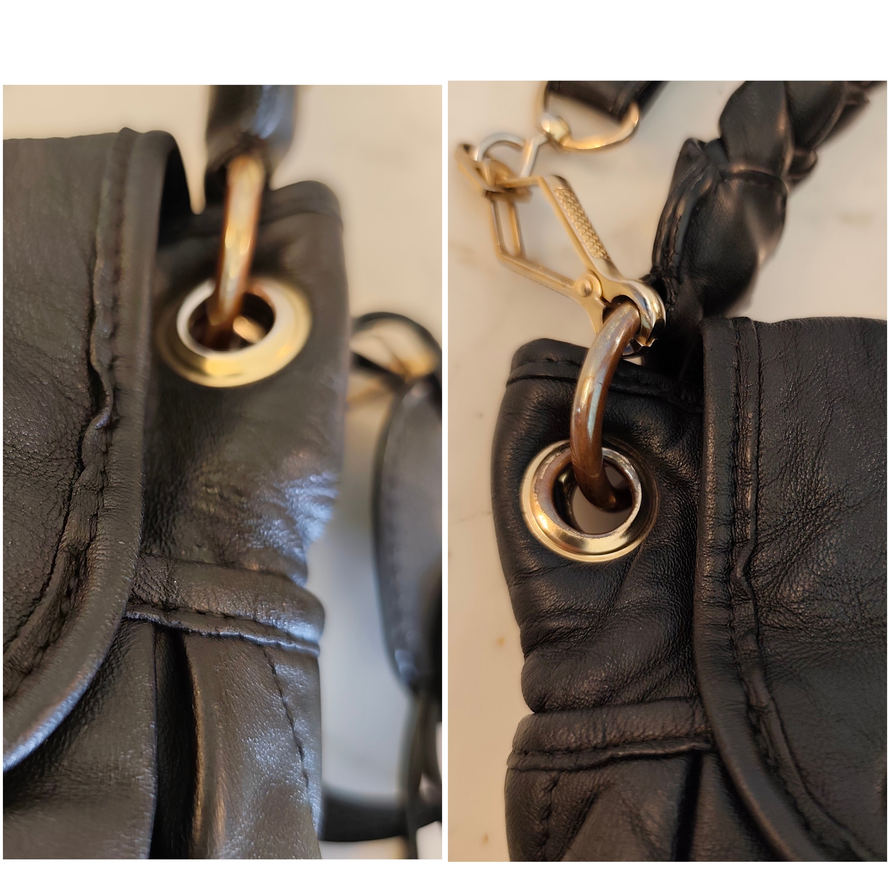 Miu Miu - Coffer Bag - Borsa spalla pelle nera matelassè