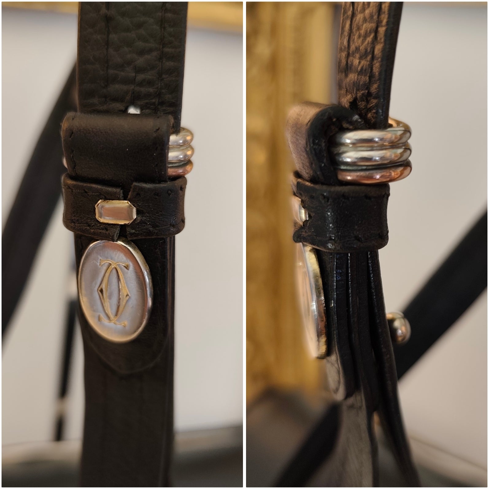 Cartier – Camera Bag Vintage in Pelle Nera