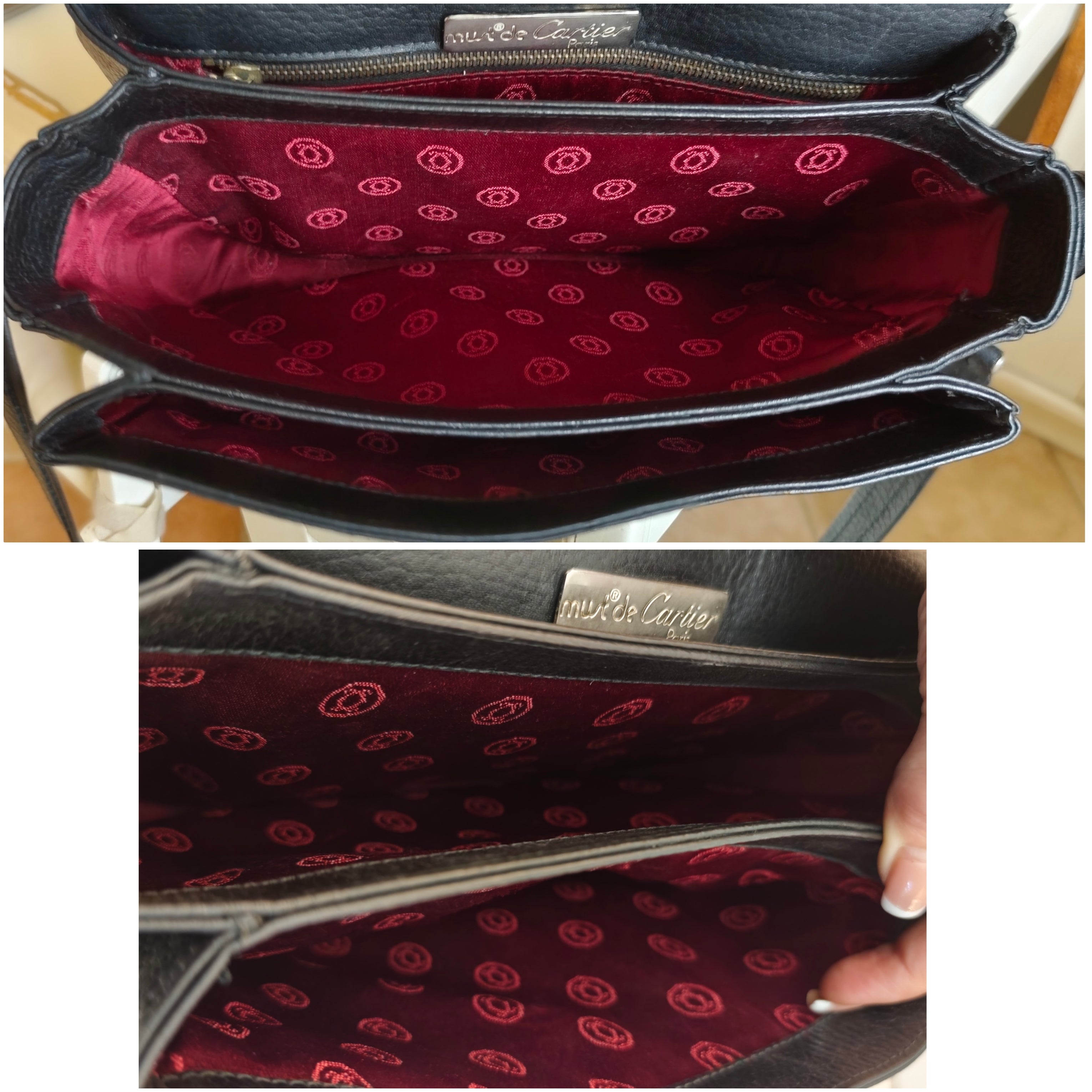 Cartier – Camera Bag Vintage in Pelle Nera