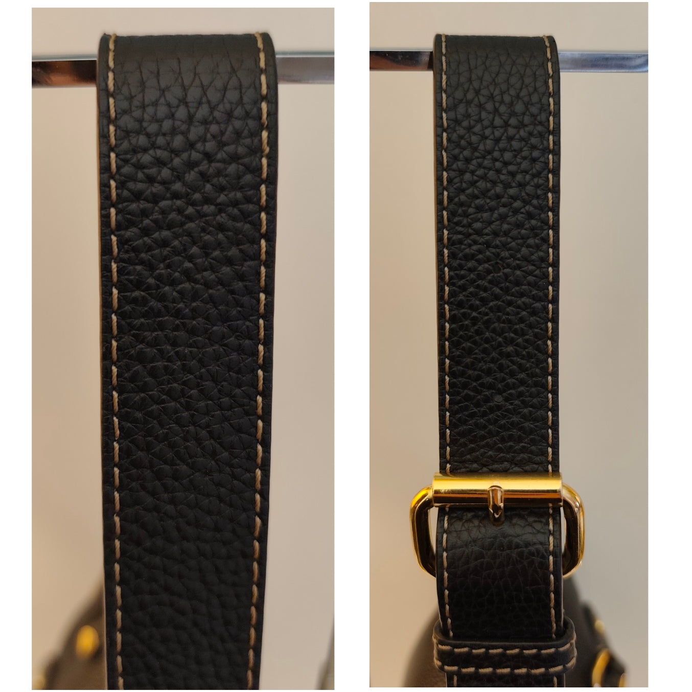 Borbonese – Borsa Hobo a Spalla in Pelle Nera