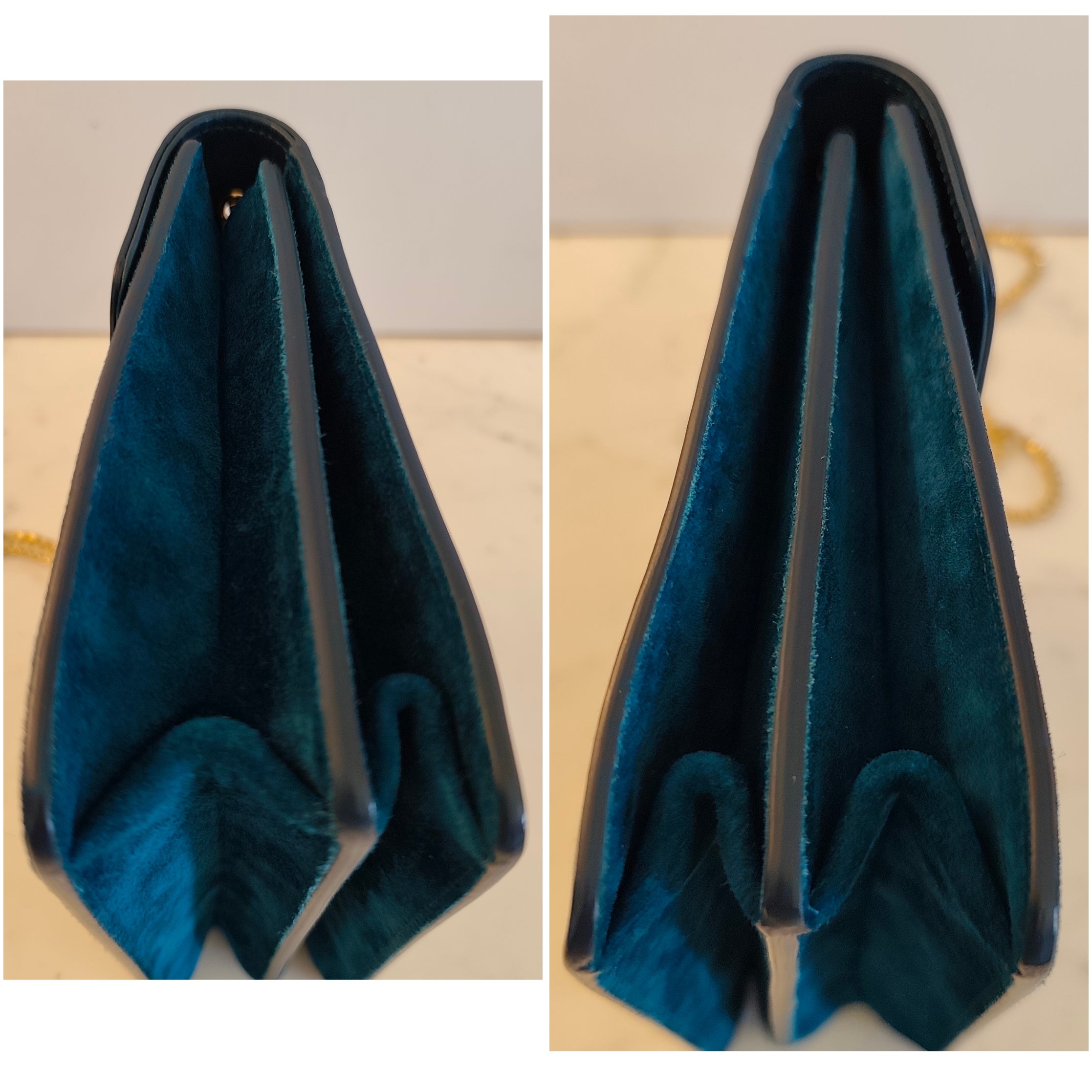 Salvatore Ferragamo – Borsetta “Thalia” in Pelle e Camoscio Ottanio