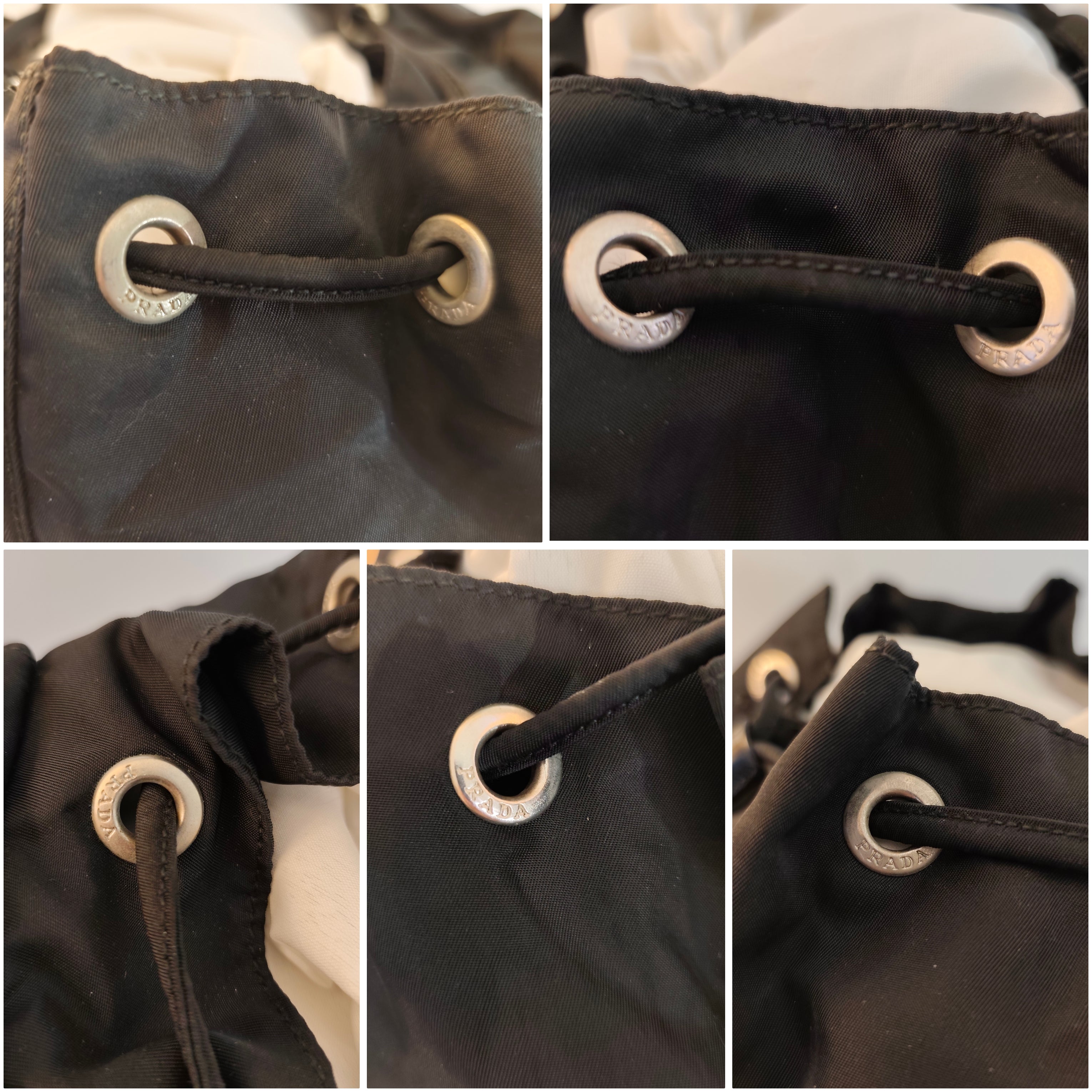 Prada – Zaino Classico Iconico in Nylon Nero Misura Grande Vintage