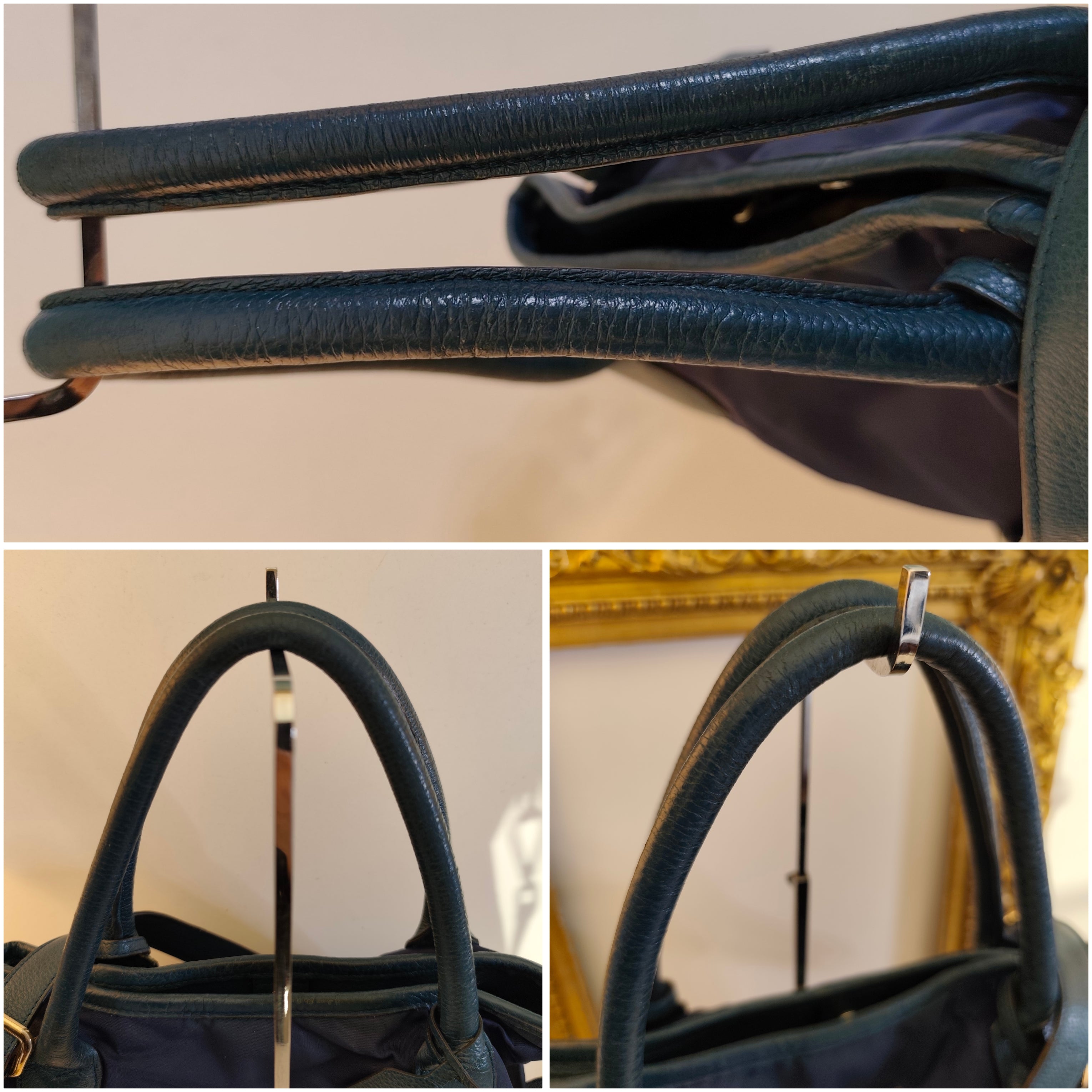 Prada – Borsa Tote Shopper a Sacco Nylon e Pelle Ottanio
