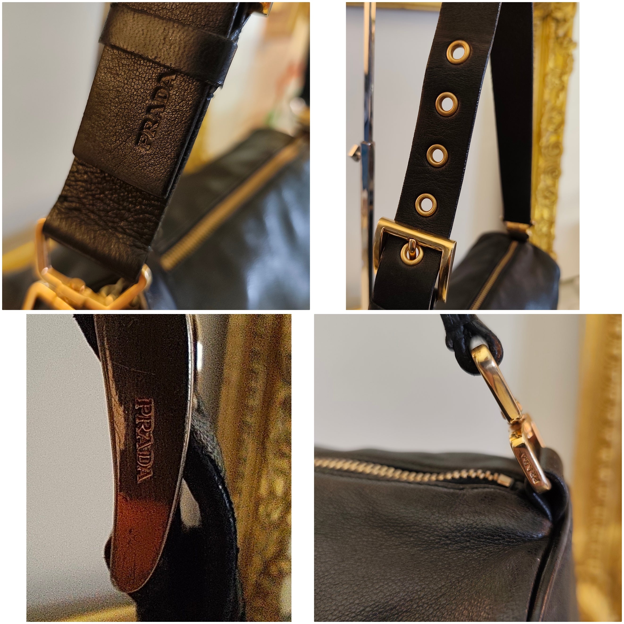 Prada – Bauletto Re-Edition 2024 in Pelle di Vitello Nera