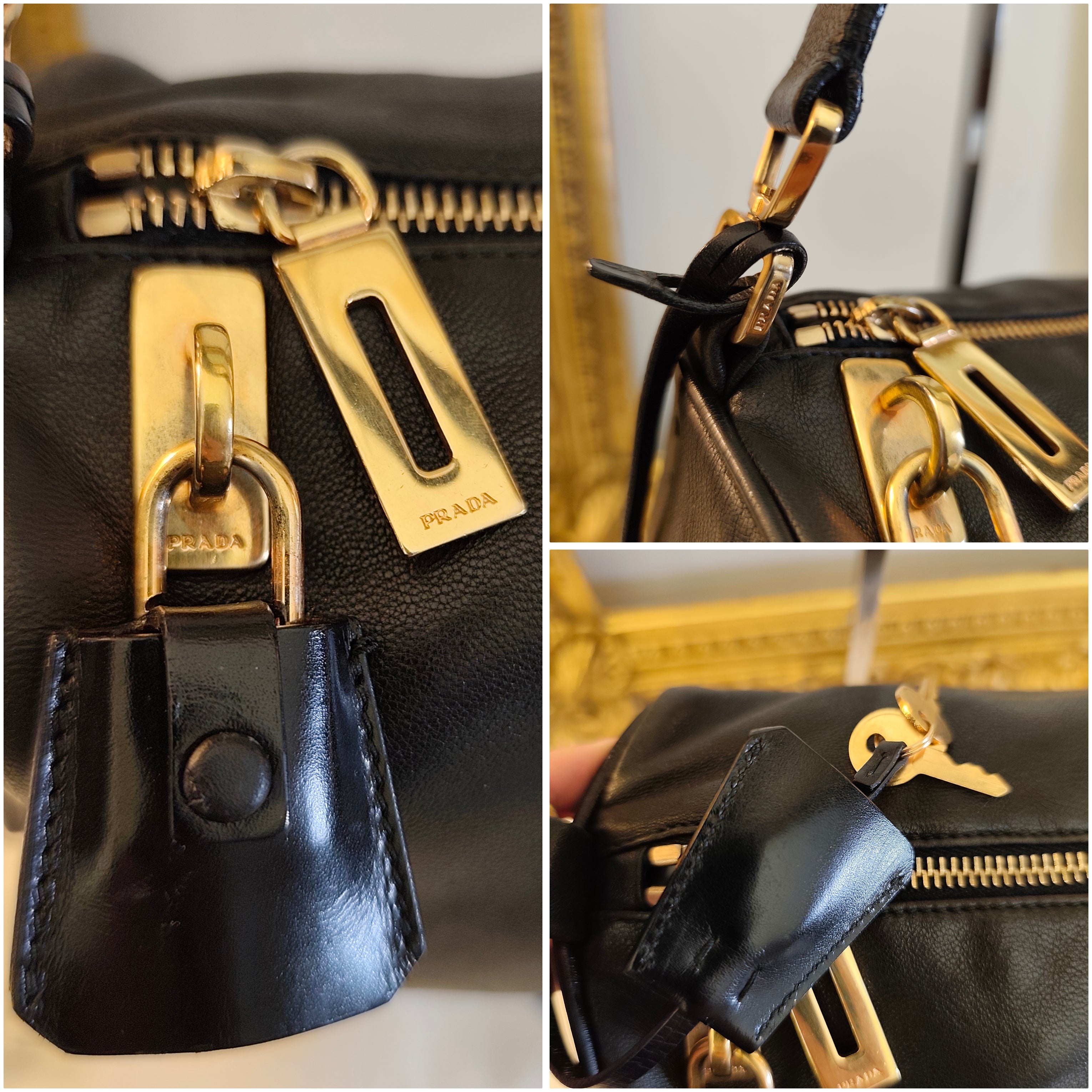 Prada – Bauletto Re-Edition 2024 in Pelle di Vitello Nera