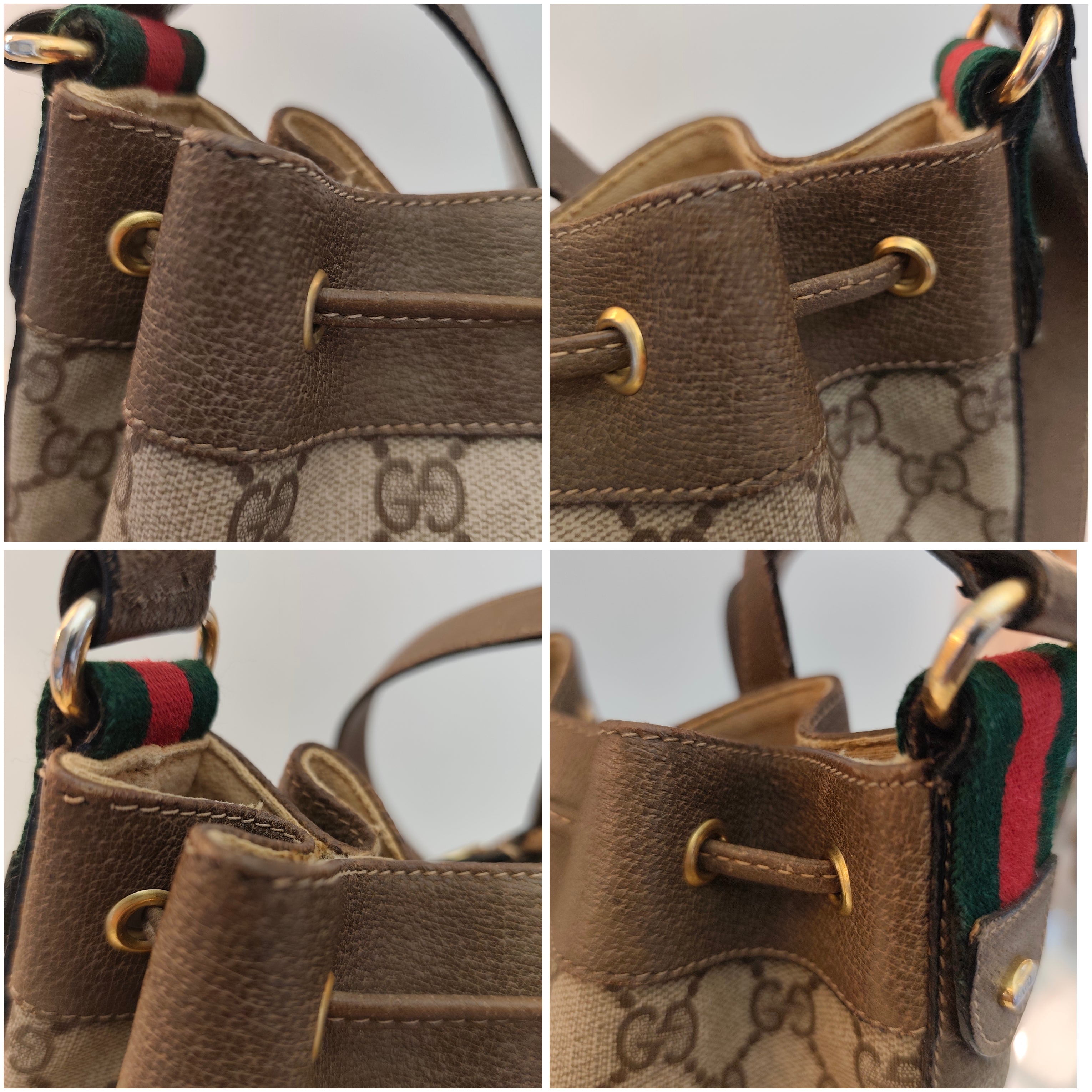 Gucci - Ophidia Borsa Secchiello “GG Supreme” Beige Vintage