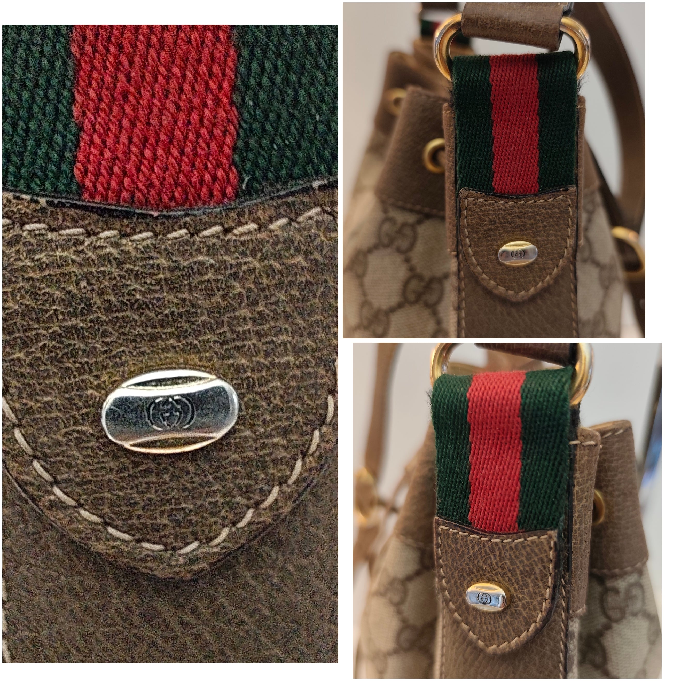 Gucci - Ophidia Borsa Secchiello “GG Supreme” Beige Vintage