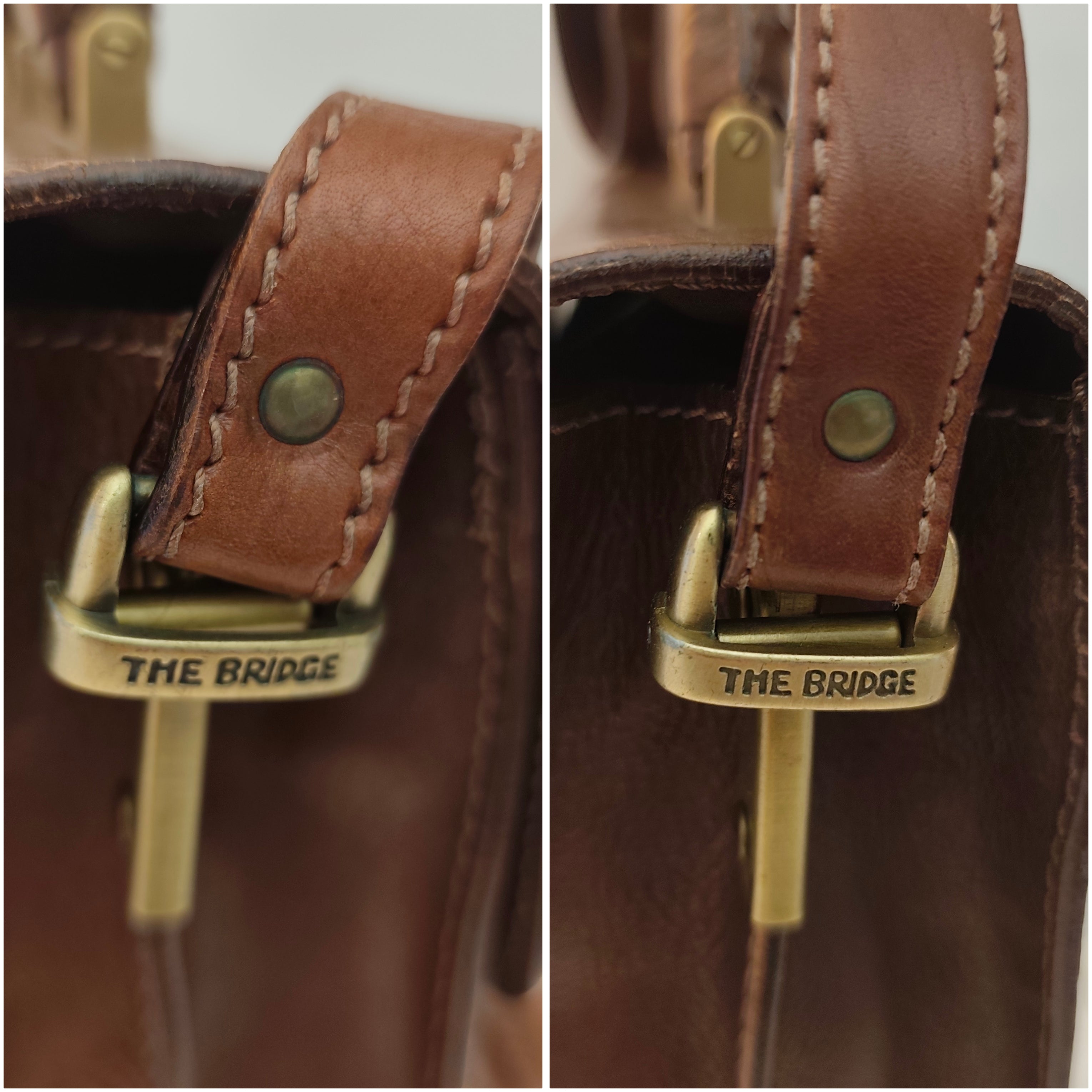 The Bridge – Borsello a Spalla o a Tracolla - Pelle Marrone Linea Story Vintage