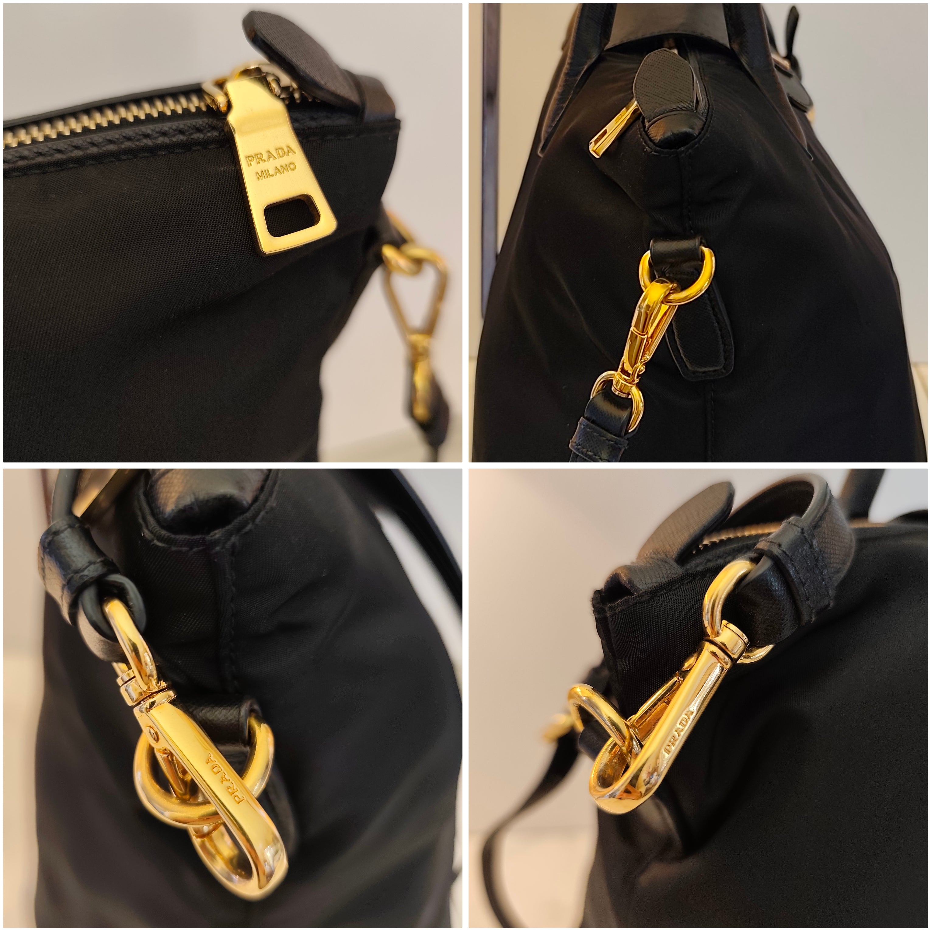 Prada - Tote Shopper Re-Nylon Nera con Tracolla – NUOVA FULL SET