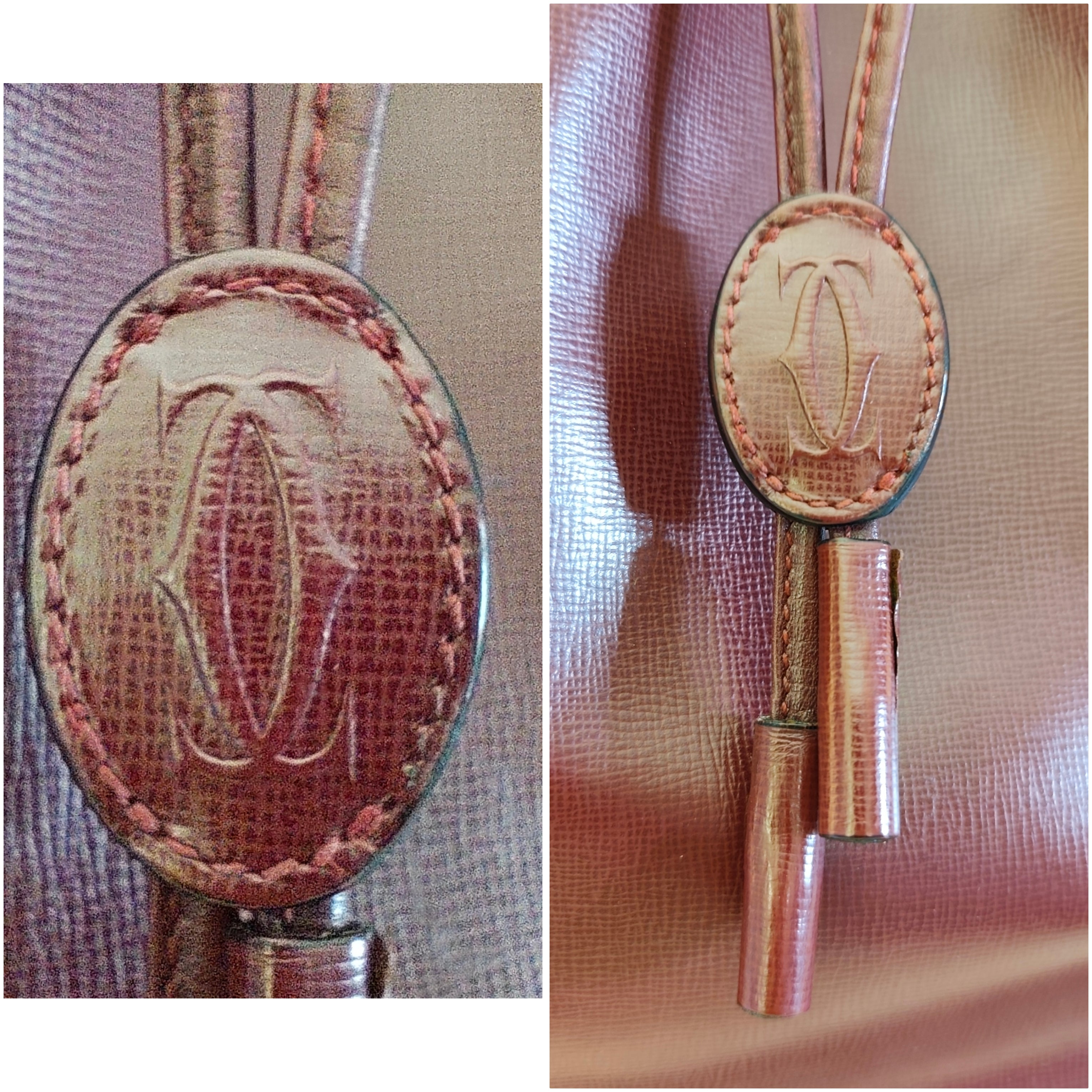 Cartier - Secchiello in Pelle Liscia Bordeaux con Scatola