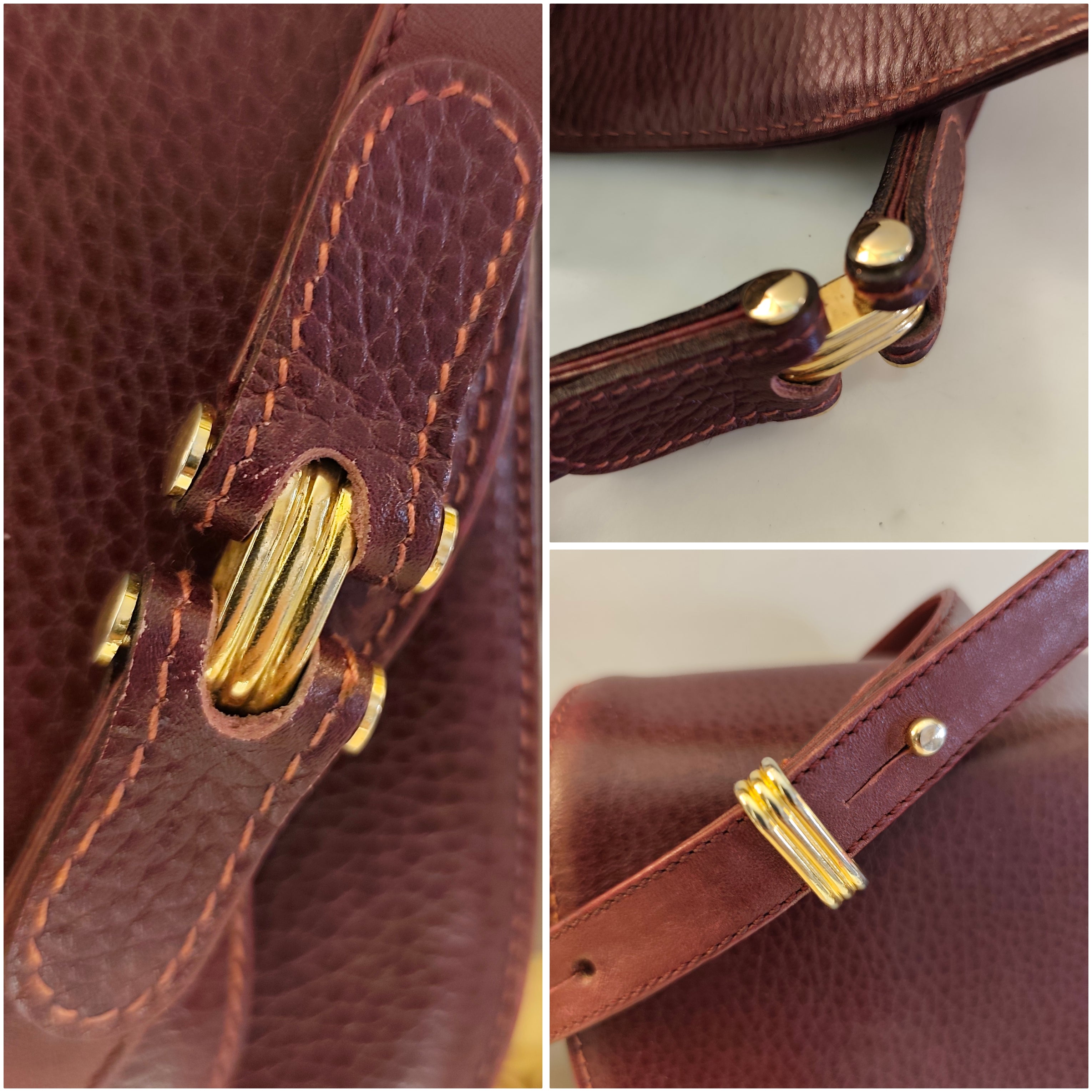 Cartier – Camera Bag a Spalla Vintage Bordeaux