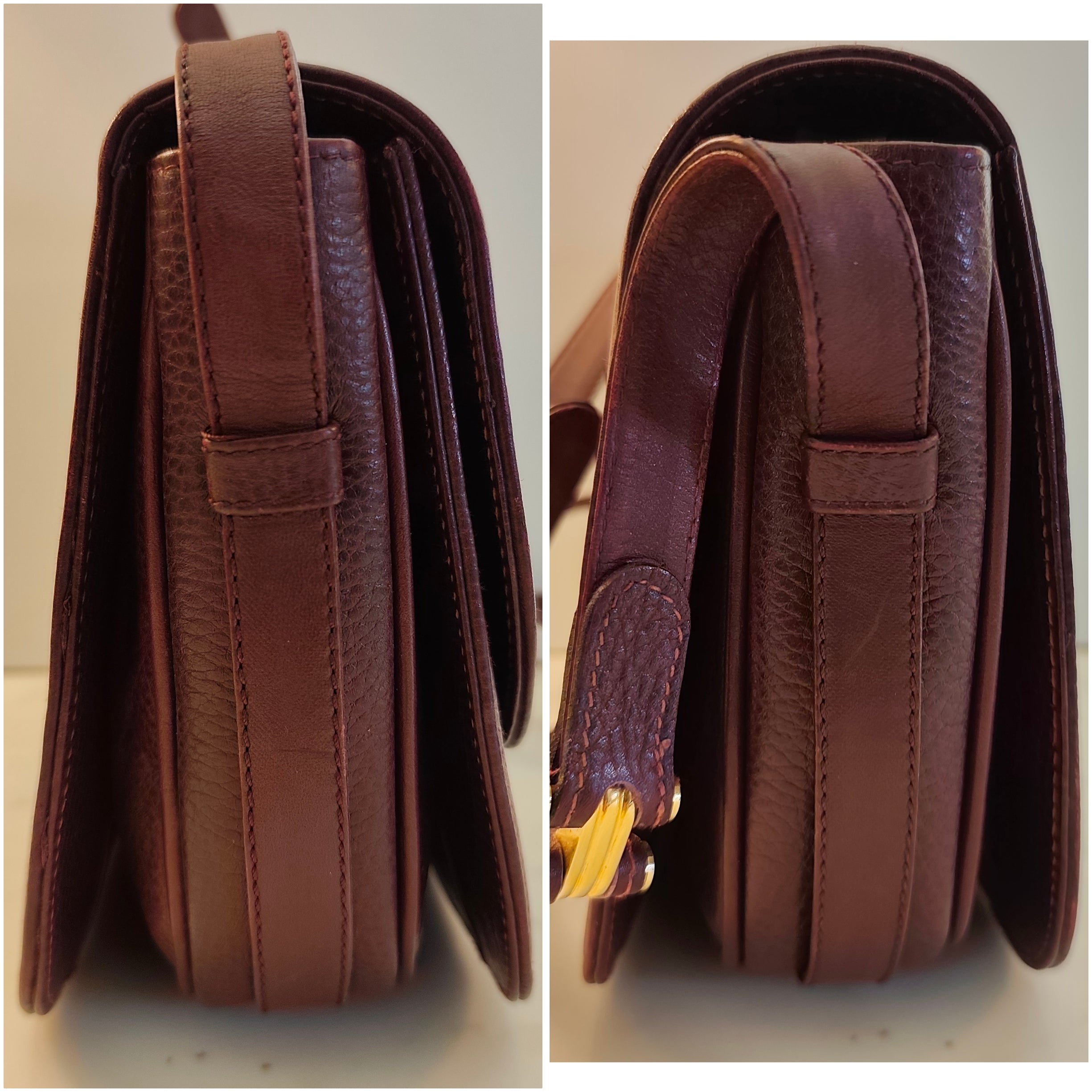 Cartier – Camera Bag a Spalla Vintage Bordeaux