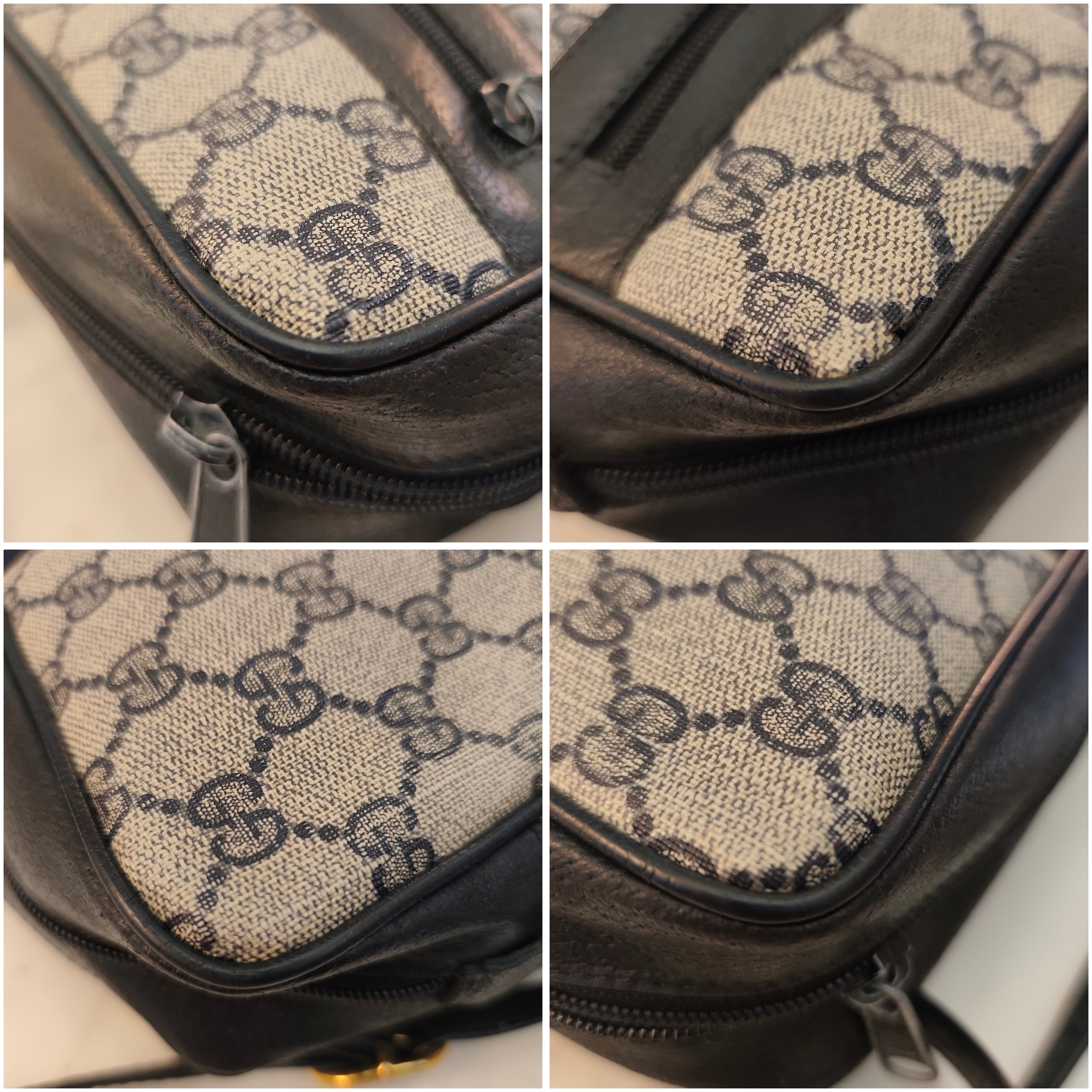 Gucci - Ophidia Camera Bag a Tracolla "GG" Supreme Blu Vintage