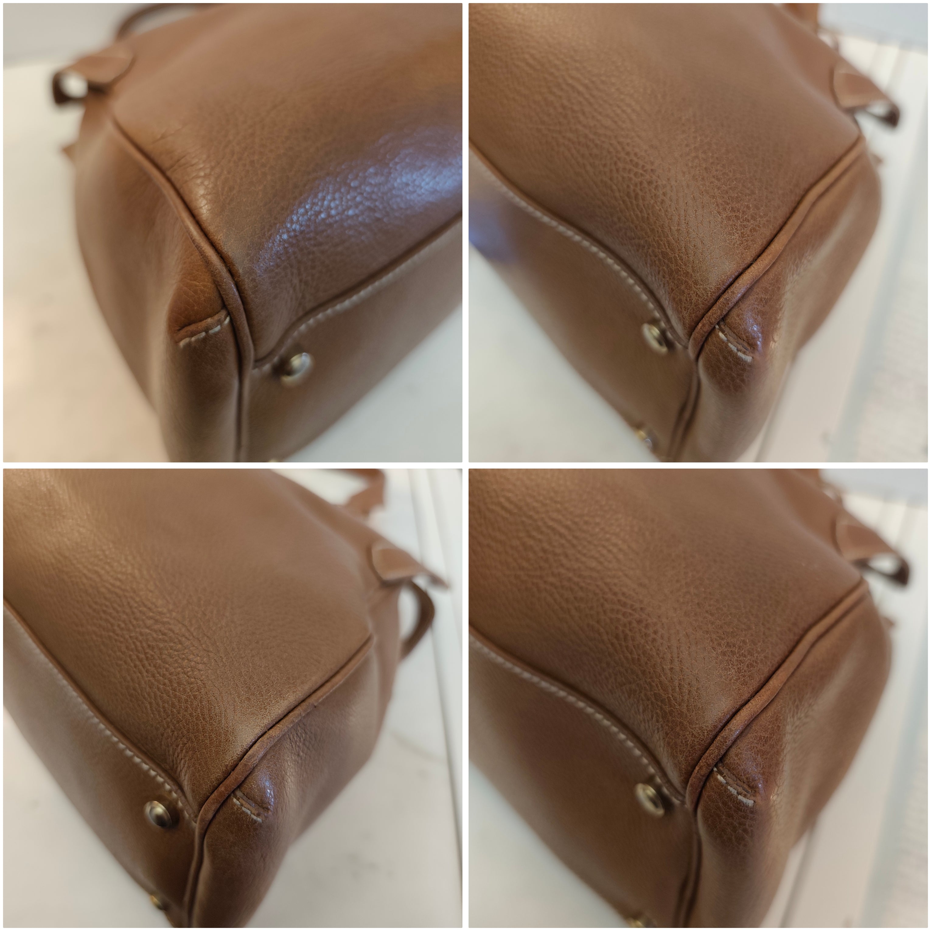 Cartier - Borsa Marcello Misura Grande Pelle Caramello