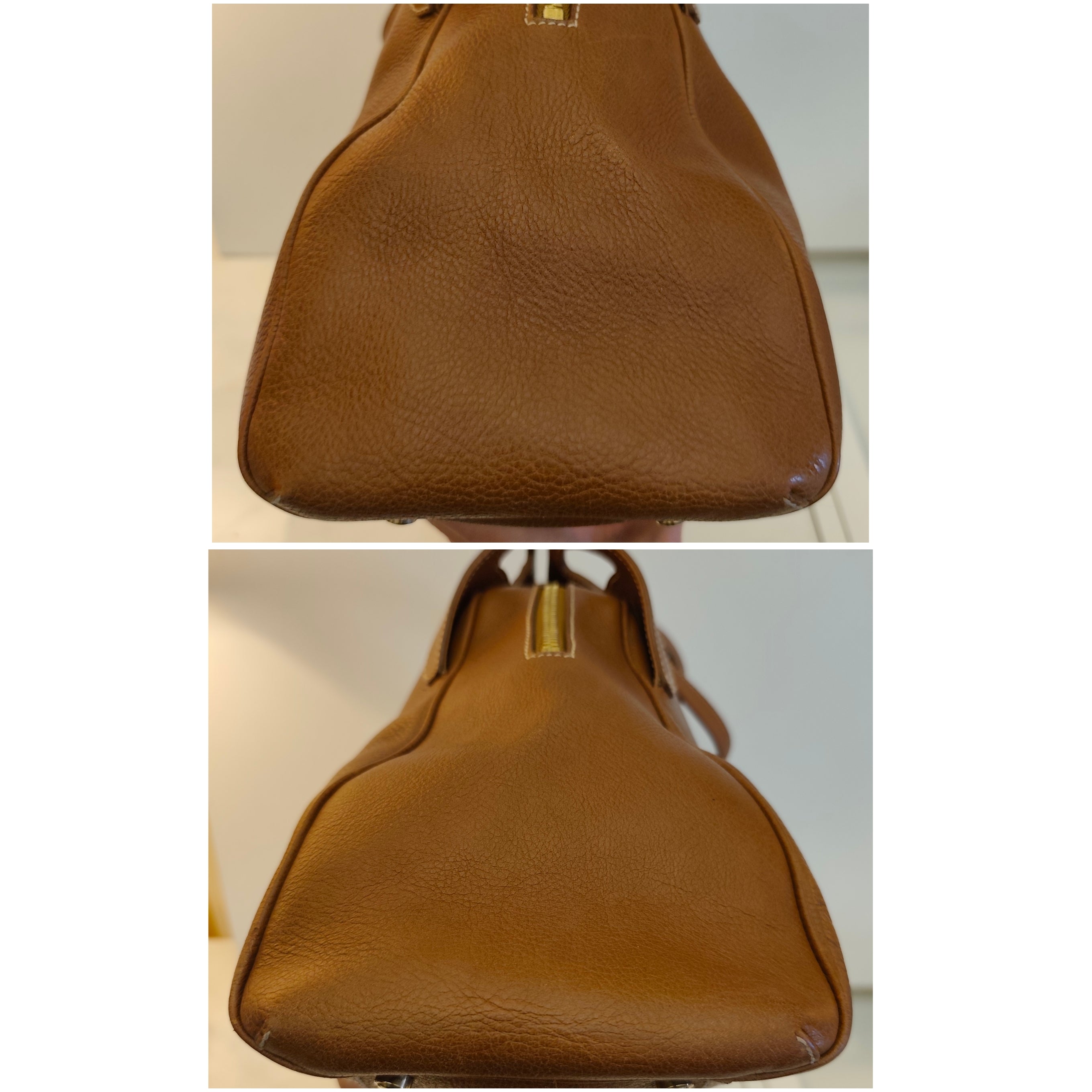 Cartier - Borsa Marcello Misura Grande Pelle Caramello