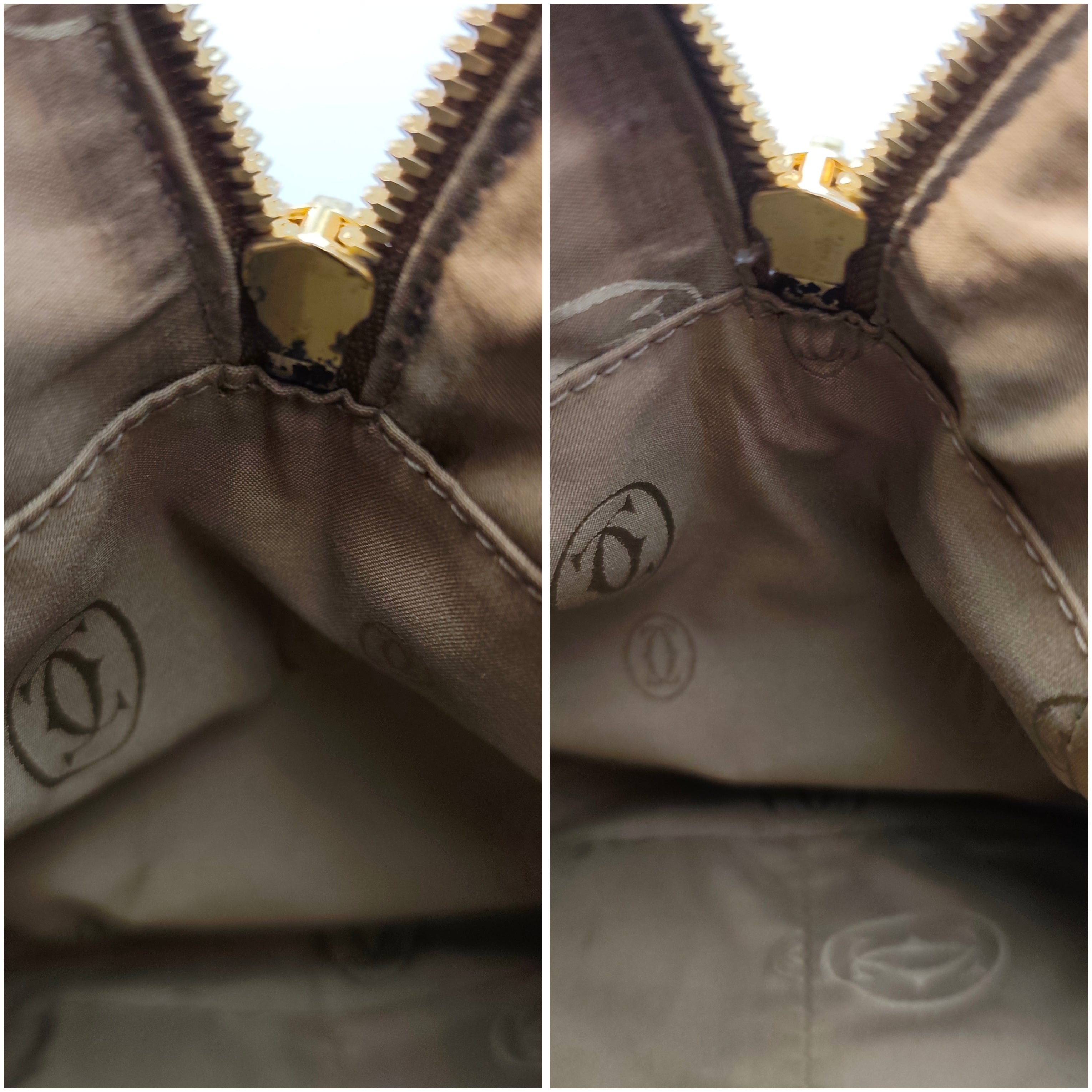 Cartier - Borsa Marcello Misura Grande Pelle Caramello