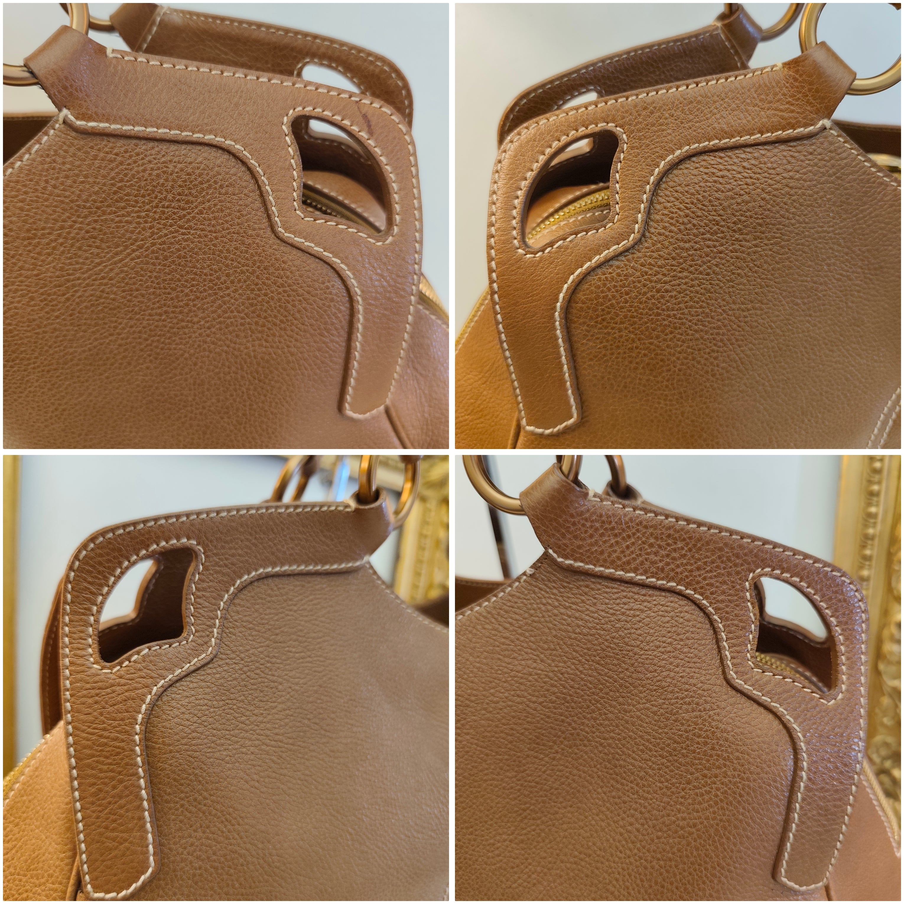 Cartier - Borsa Marcello Misura Grande Pelle Caramello