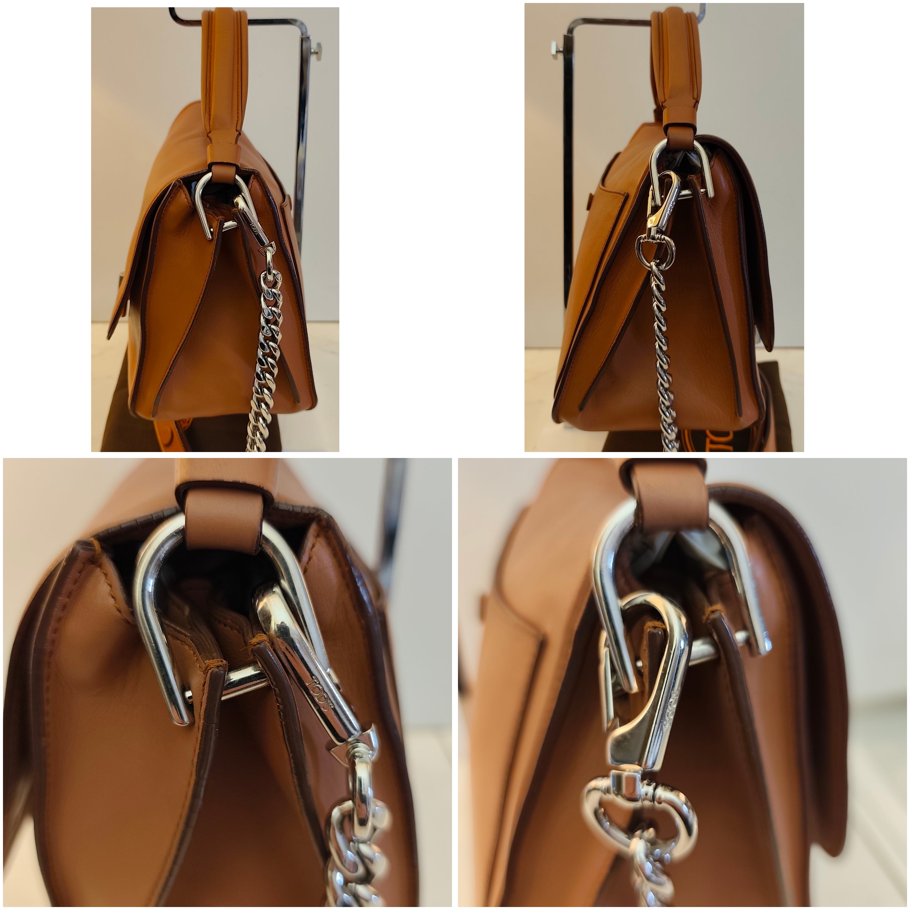 Tod's - Double T - Borsa a Spalla Pelle Cammello