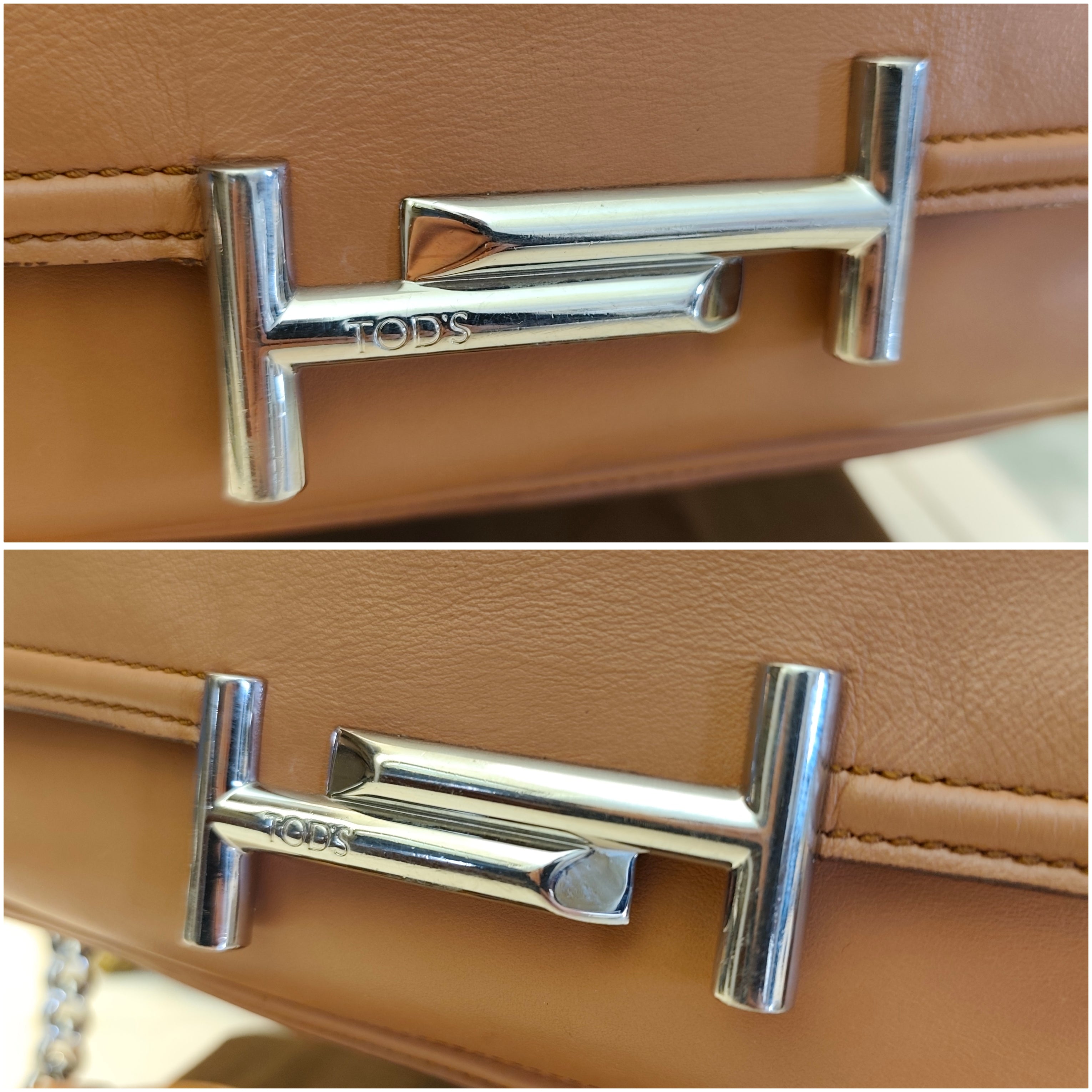 Tod's - Double T - Borsa a Spalla Pelle Cammello