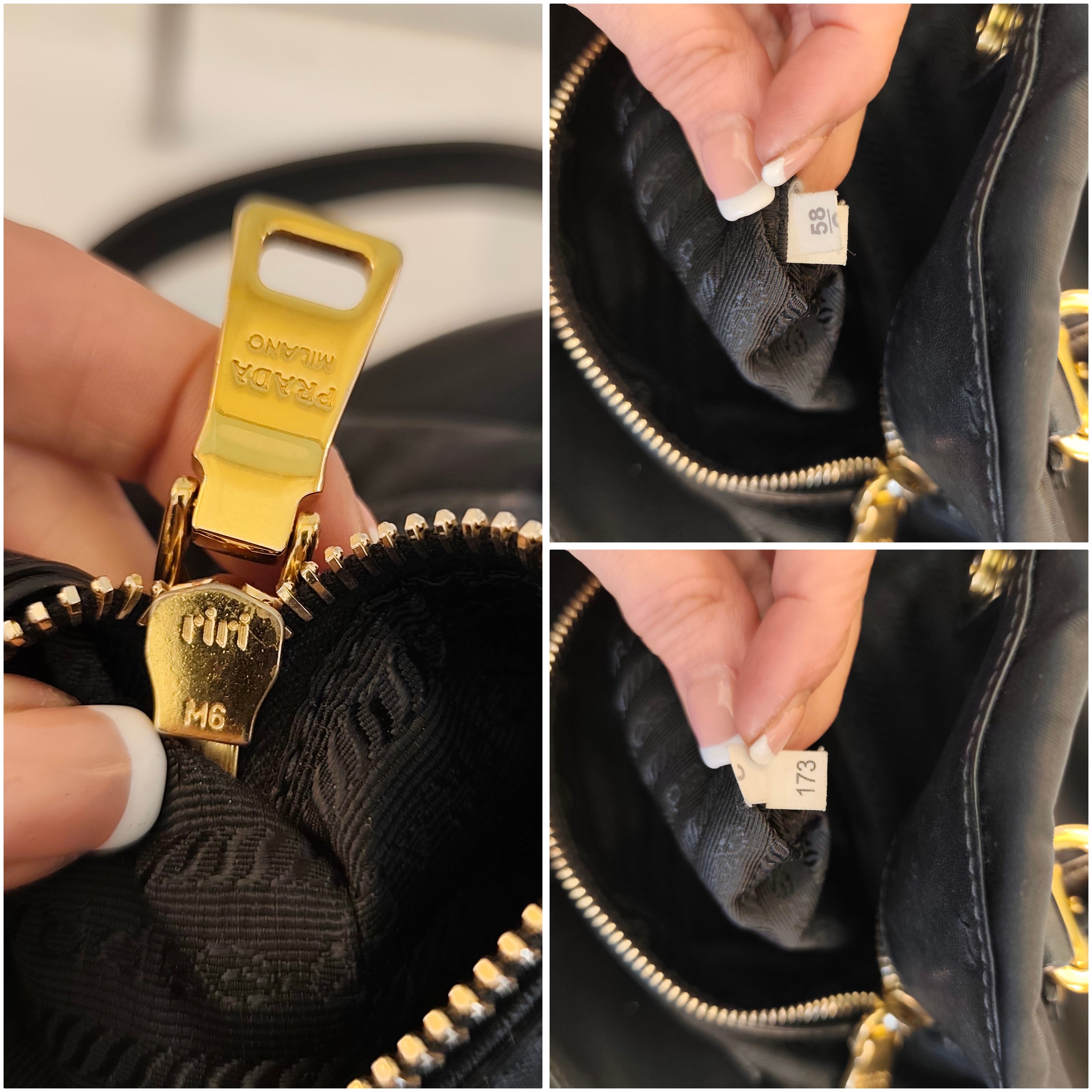 Prada - Tote Bag Shopper - Nylon Nero con HW Dorato e Tracolla