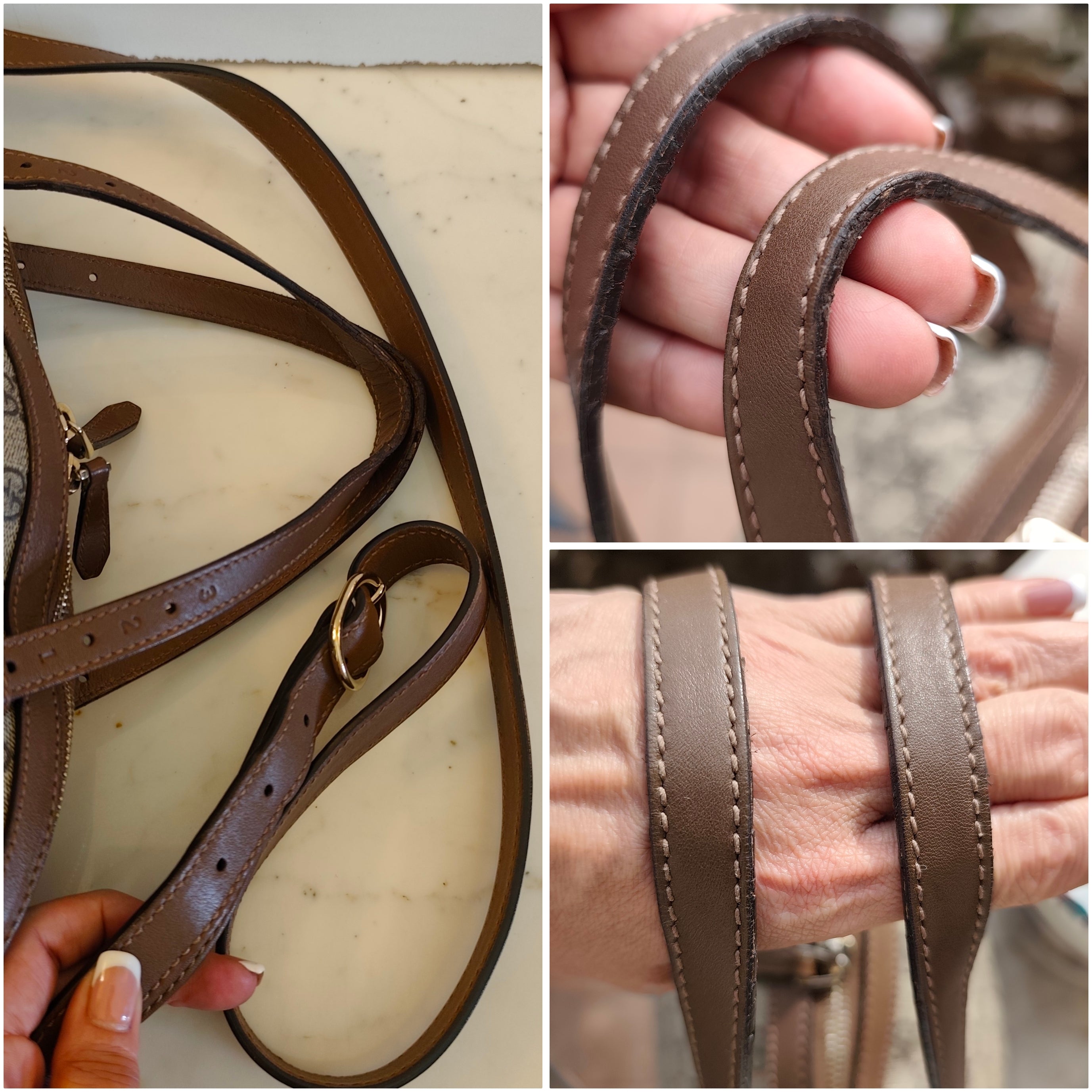 Gucci - Borsa a Spalla Dome Top Handle "GG Supreme" Beige con Tracolla