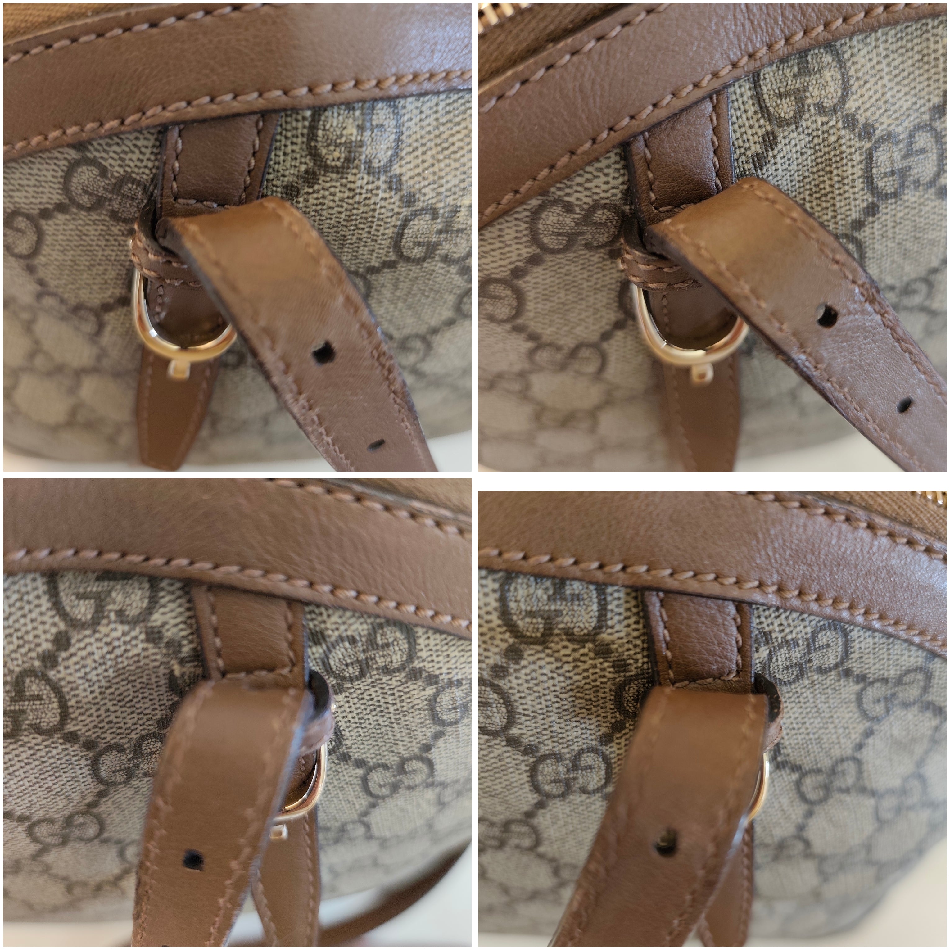 Gucci - Borsa a Spalla Dome Top Handle "GG Supreme" Beige con Tracolla