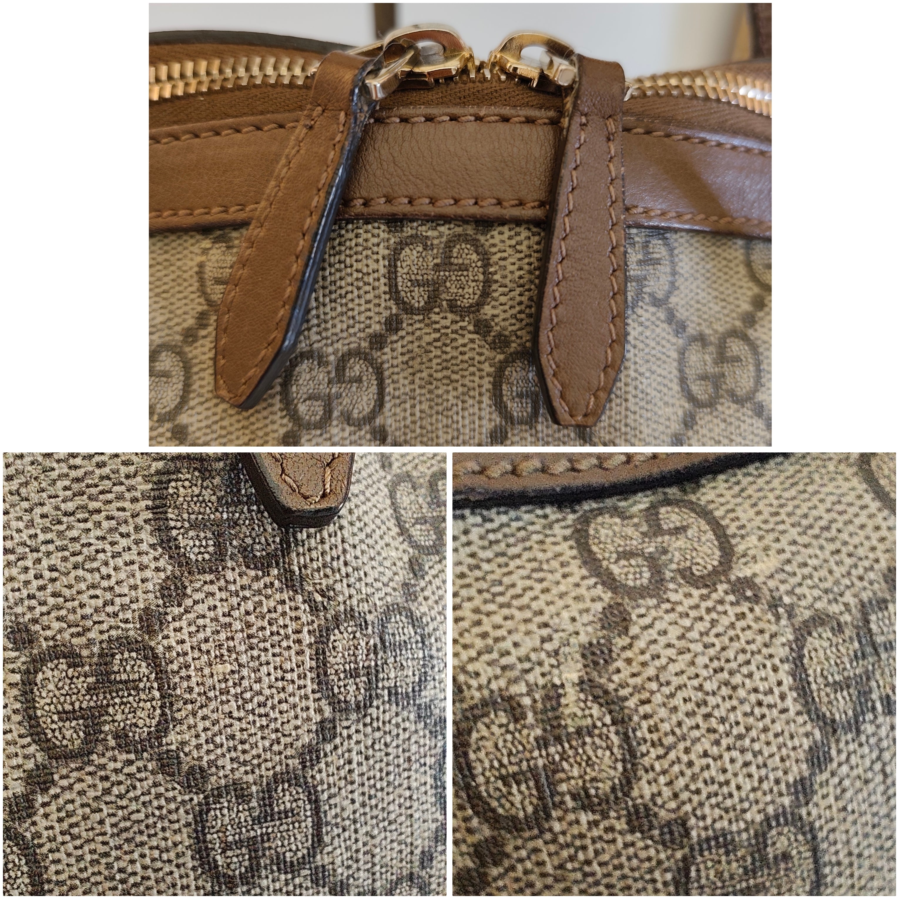 Gucci - Borsa a Spalla Dome Top Handle "GG Supreme" Beige con Tracolla