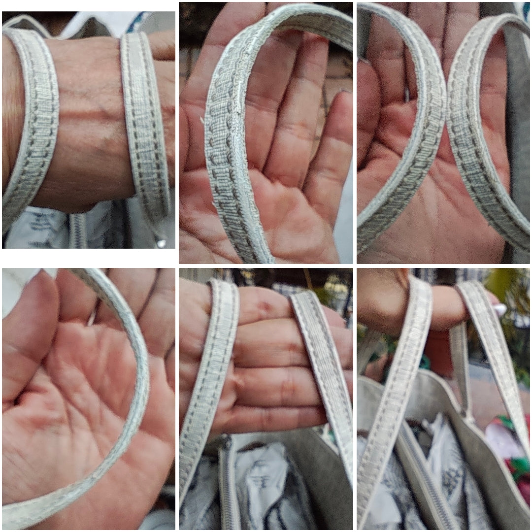 Fendi - Baguette Mini Tote in Canvas Zucchino Bianco Cloud Dancer