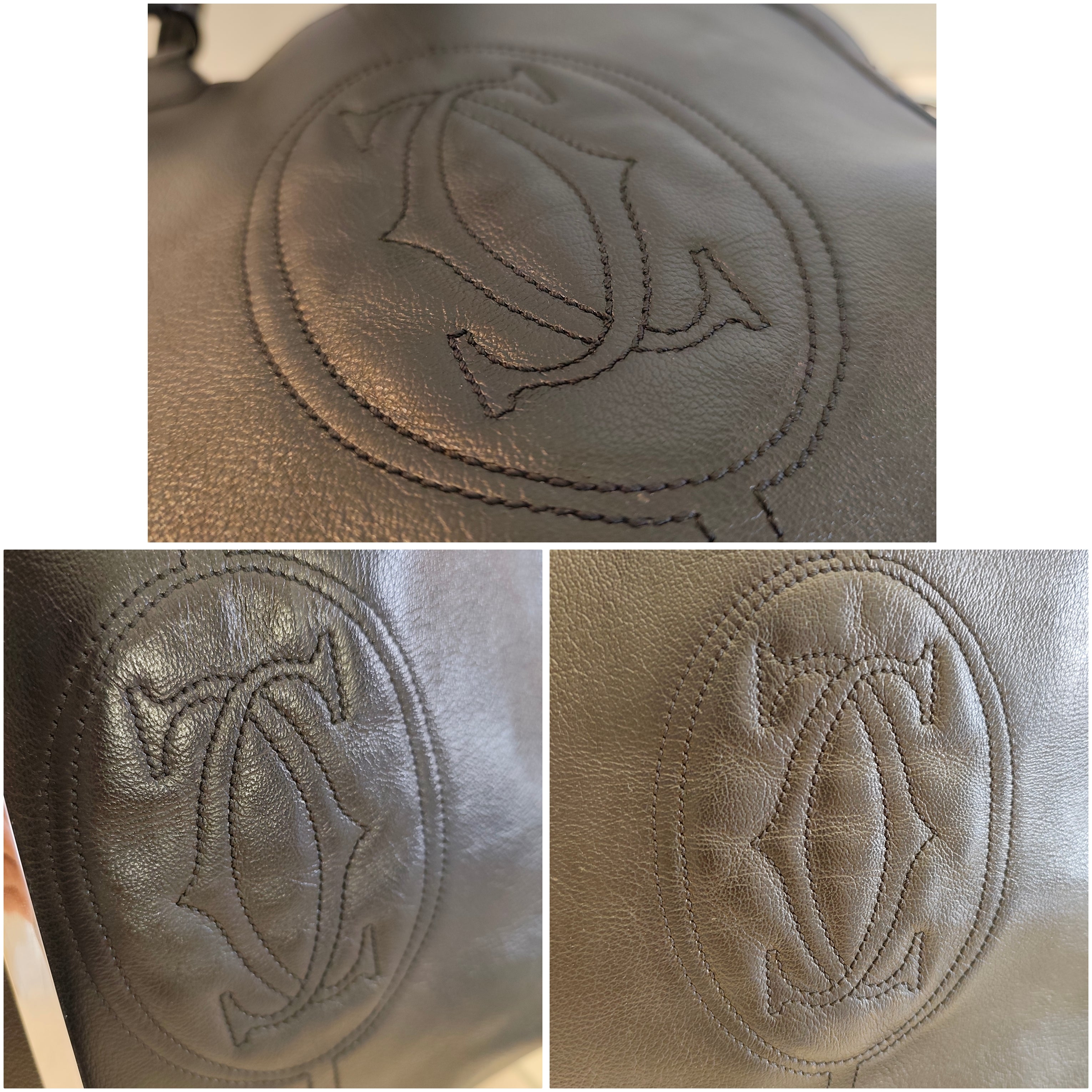Cartier - Marcello Borsa in Pelle Nera Double Face con Tracolla