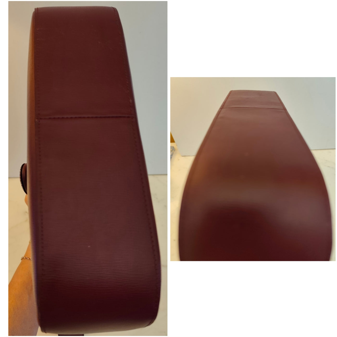 Cartier - Borsa a Spalla in Pelle Bordeaux con Chiusura a Girello