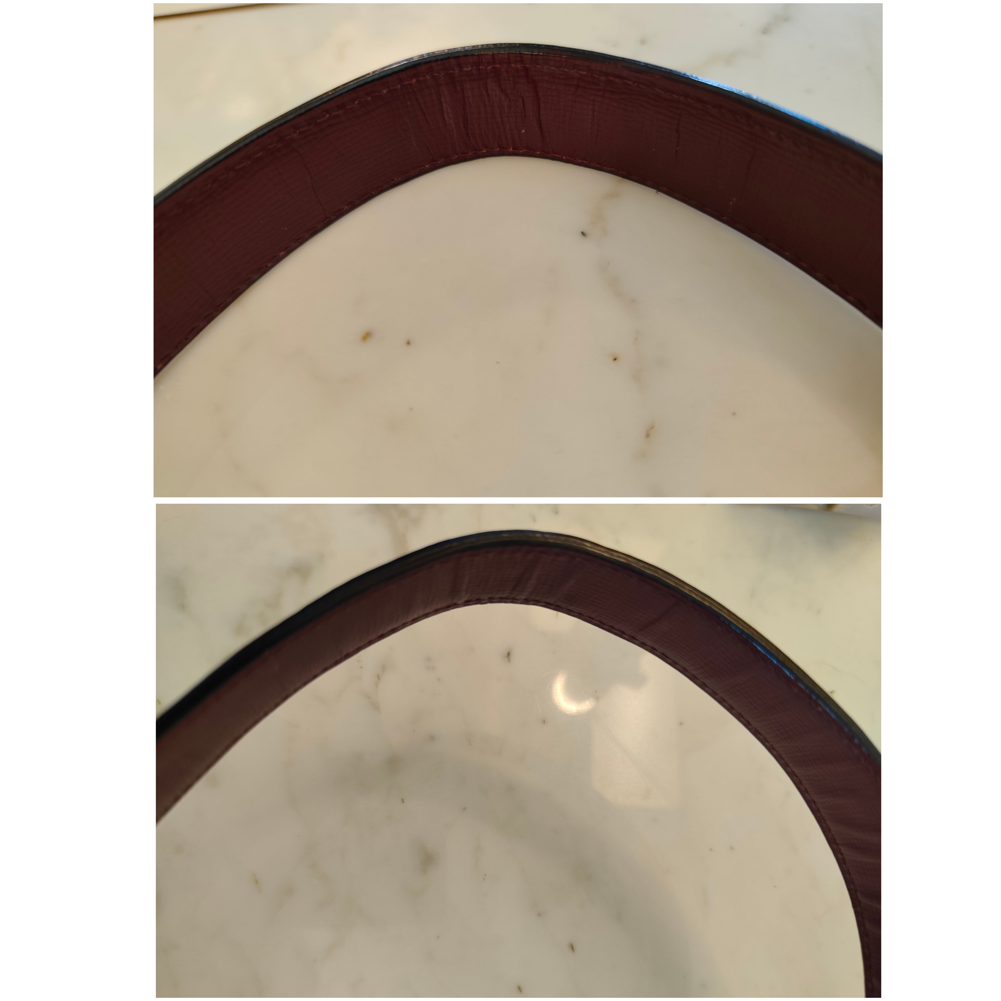Cartier - Borsa a Spalla in Pelle Bordeaux con Chiusura a Girello
