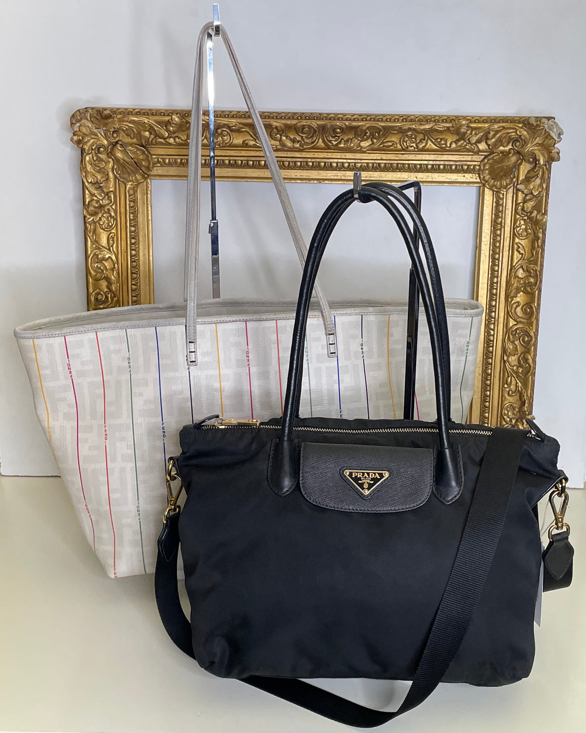 COMBO BOMBA €1000: Fendi Tote + Prada Mini Tote