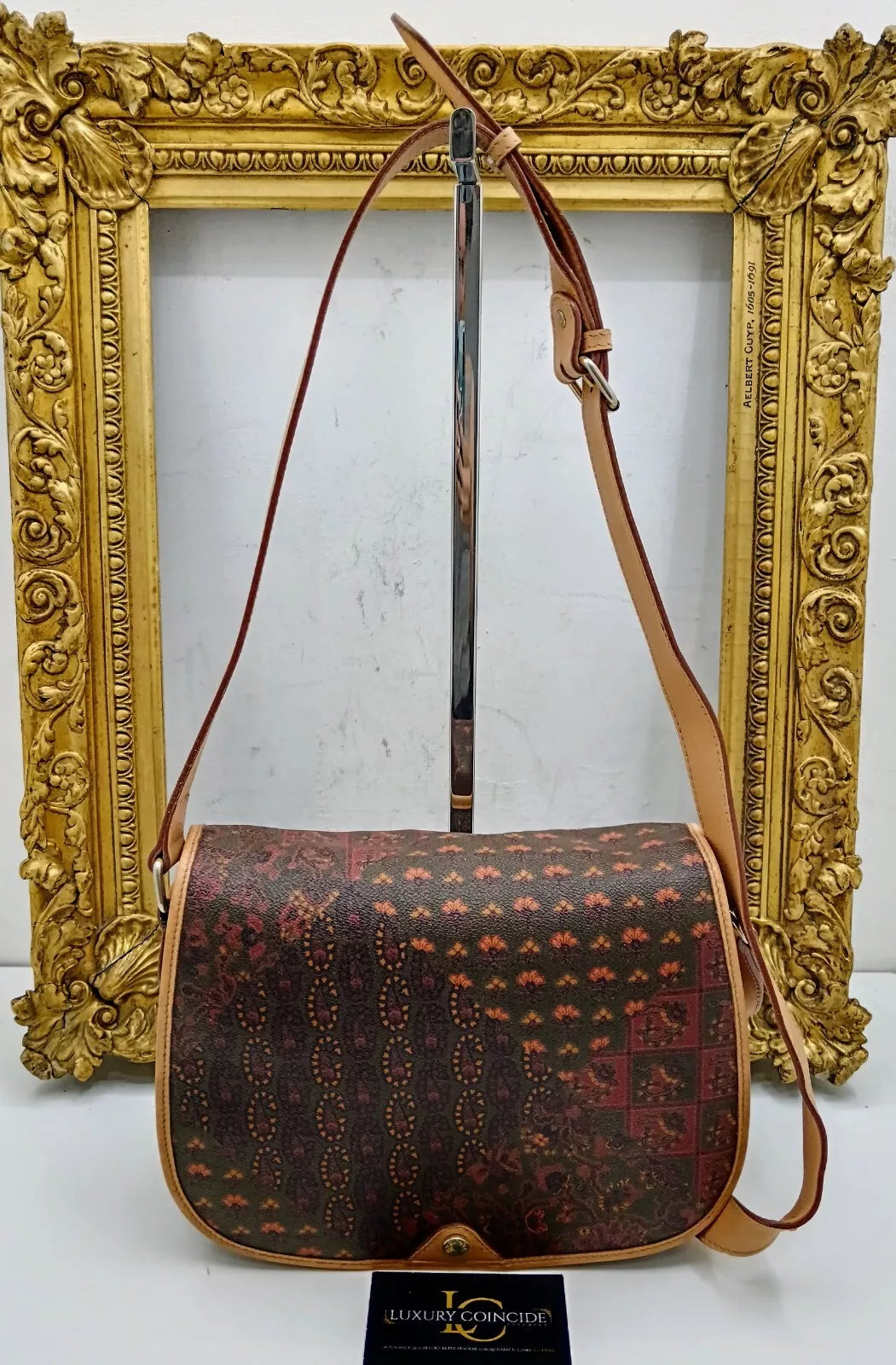 Escada - Camera Bag Tracolla Vintage in Canvas Fantasia