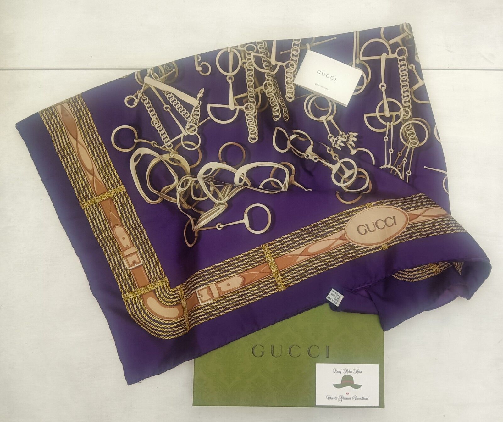 Gucci – Foulard in seta viola