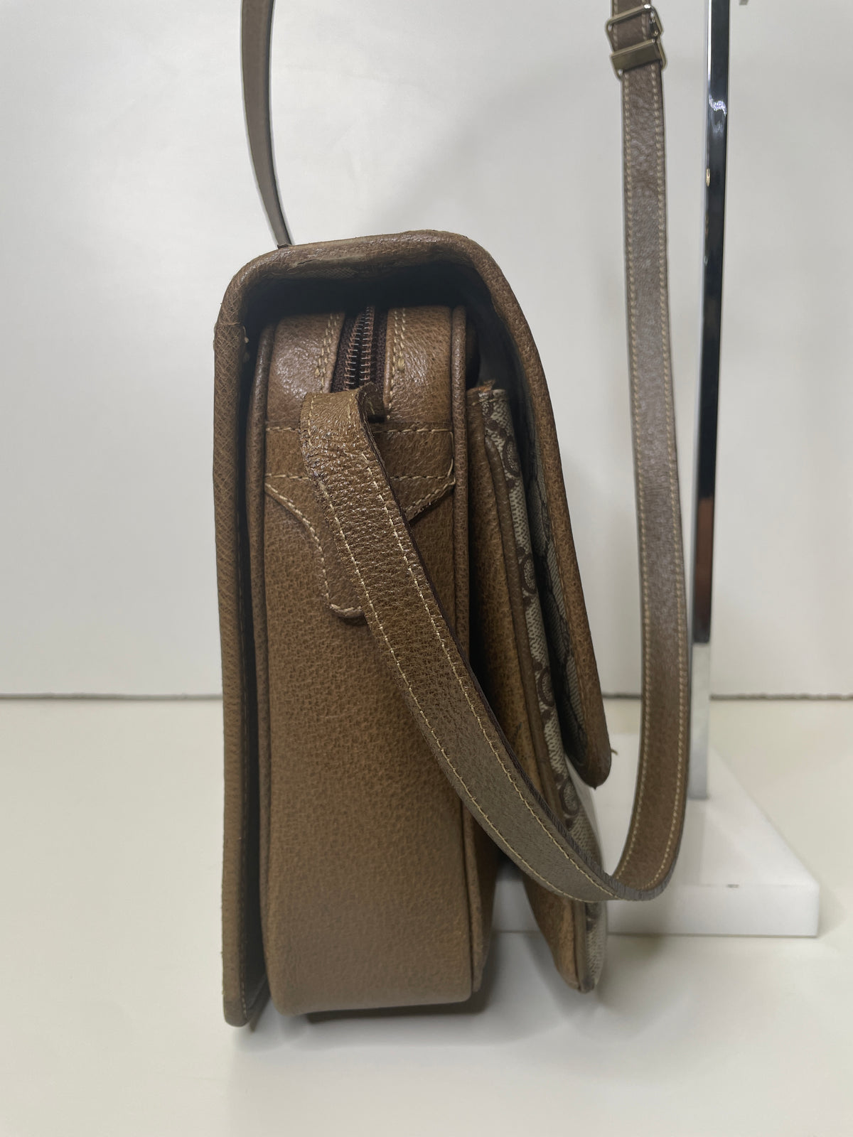 Gucci Ophidia Mega Camera Bag/Valigetta GG Beige con Tracolla