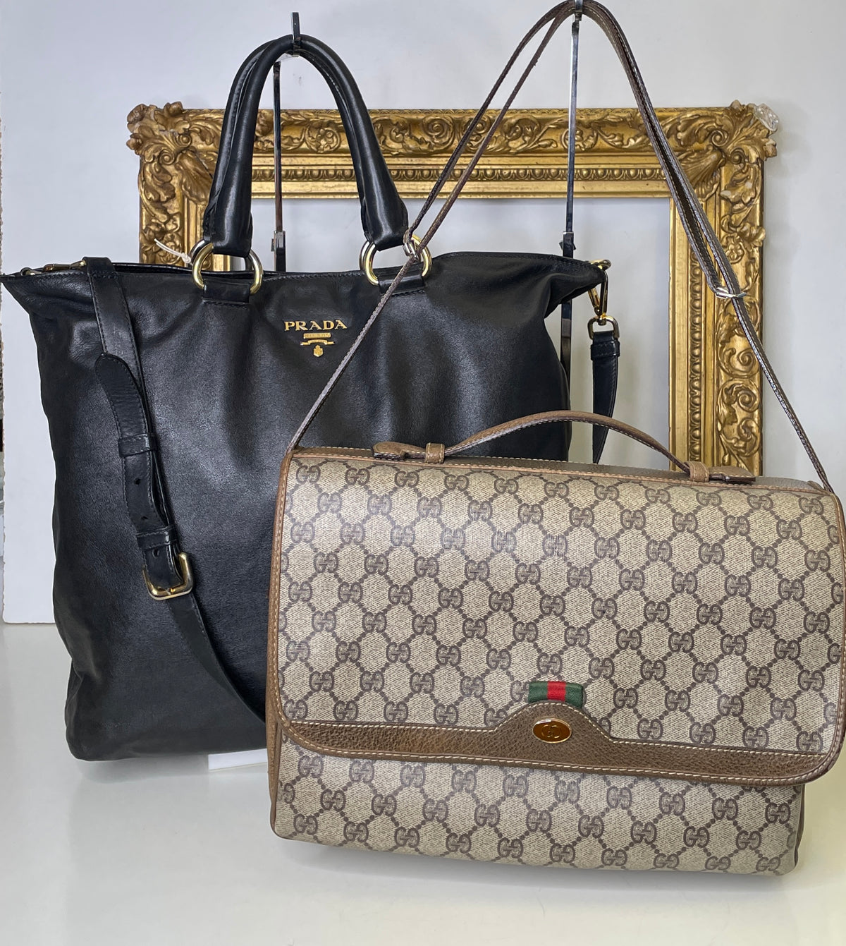COMBO BOMBA €1500: Gucci Ophidia + Prada Shopper Grande