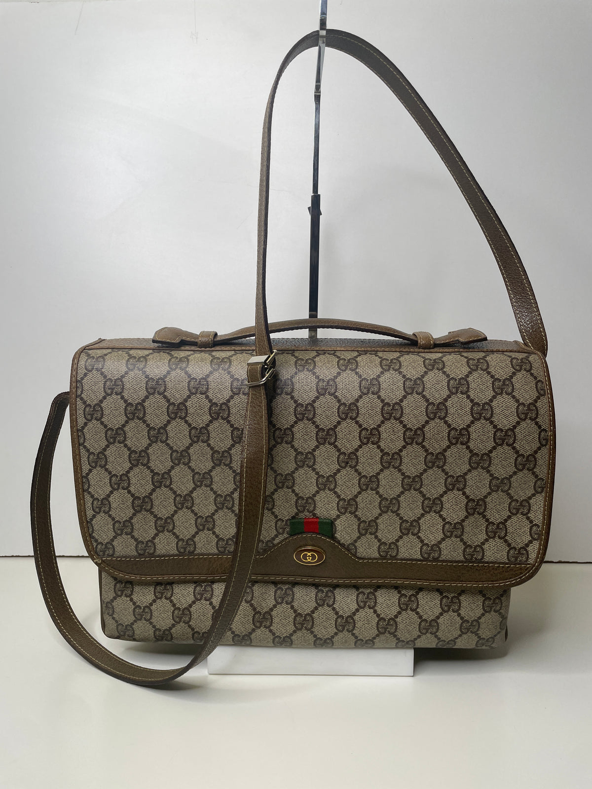 Gucci Ophidia Mega Camera Bag/Valigetta GG Beige con Tracolla