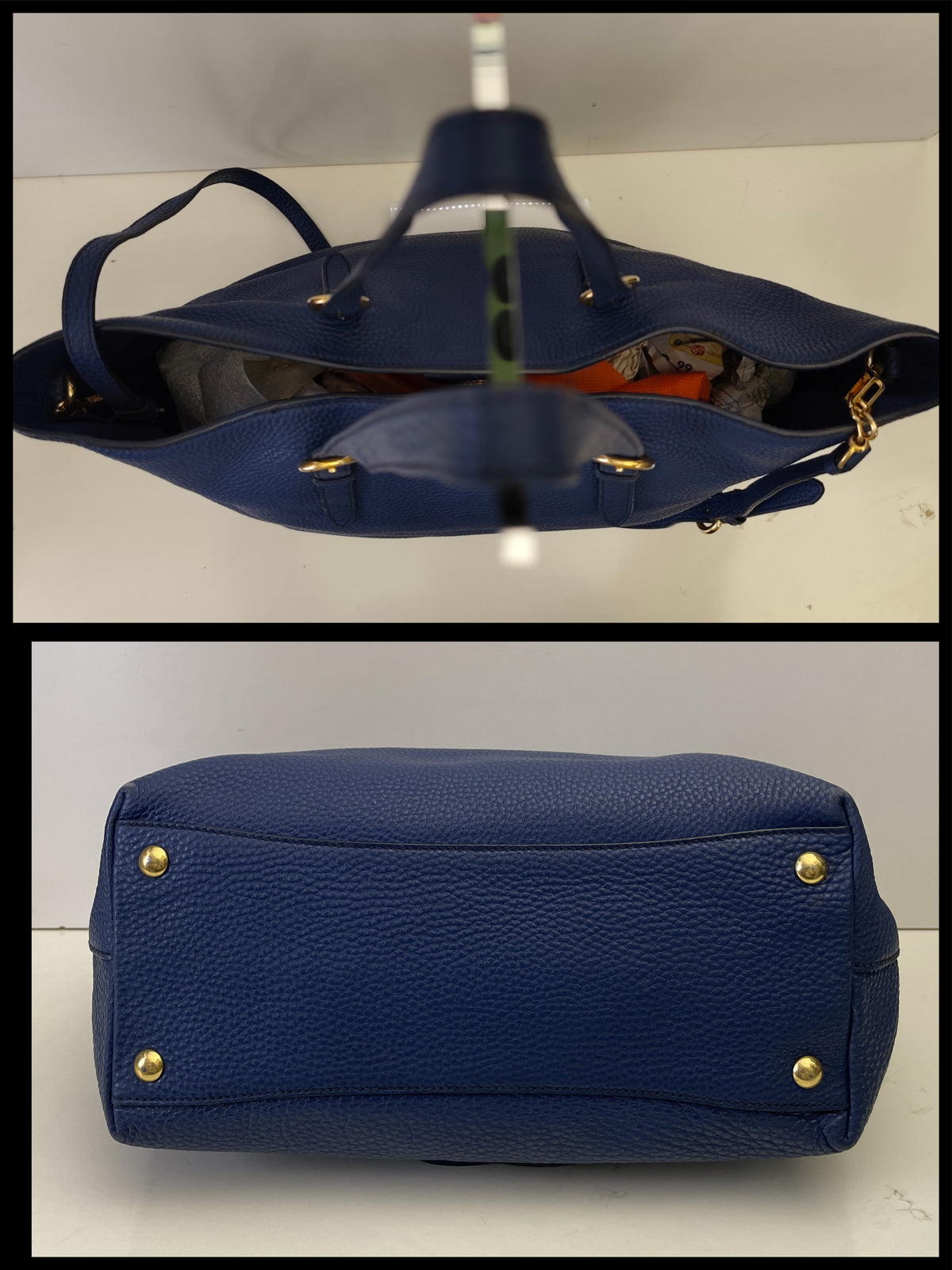 Miu Miu - Borsa A Spalla In Pelle Granata Blu Reale Con Tracolla