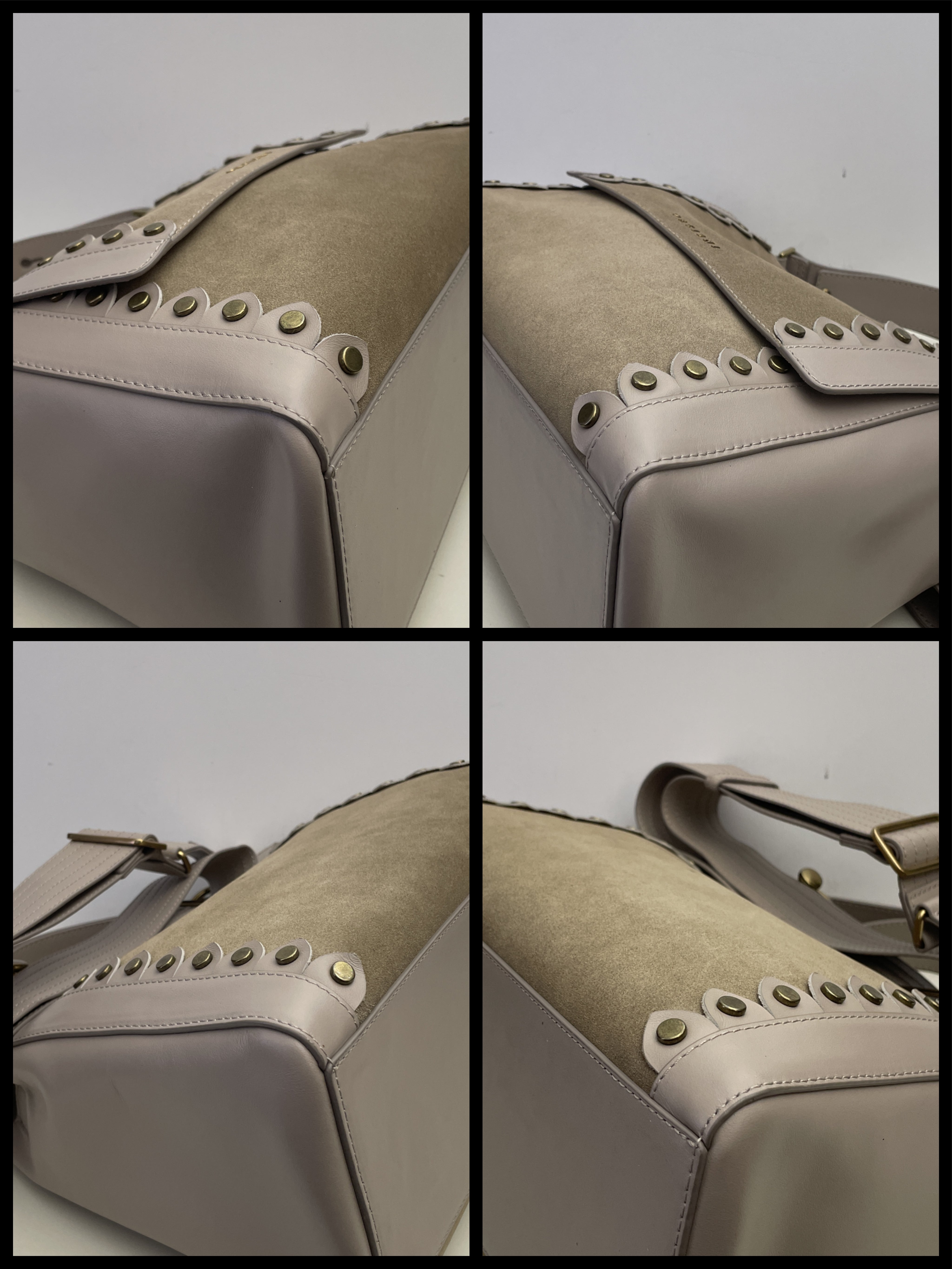 Orciani - Sveva Media In Pelle E Suede Beige